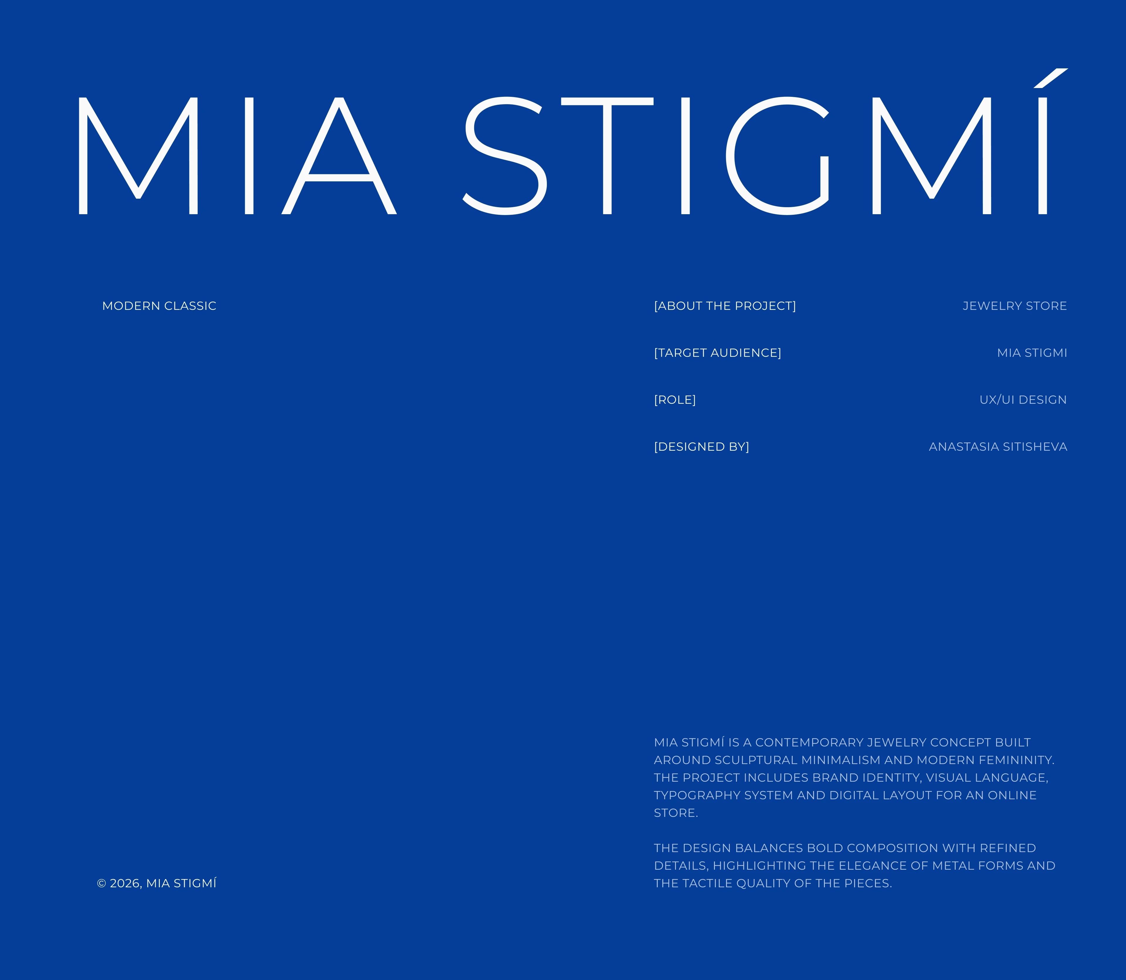 Mia Stigmi - UX/UI Design — Изображение №1 — Интерфейсы на Dprofile