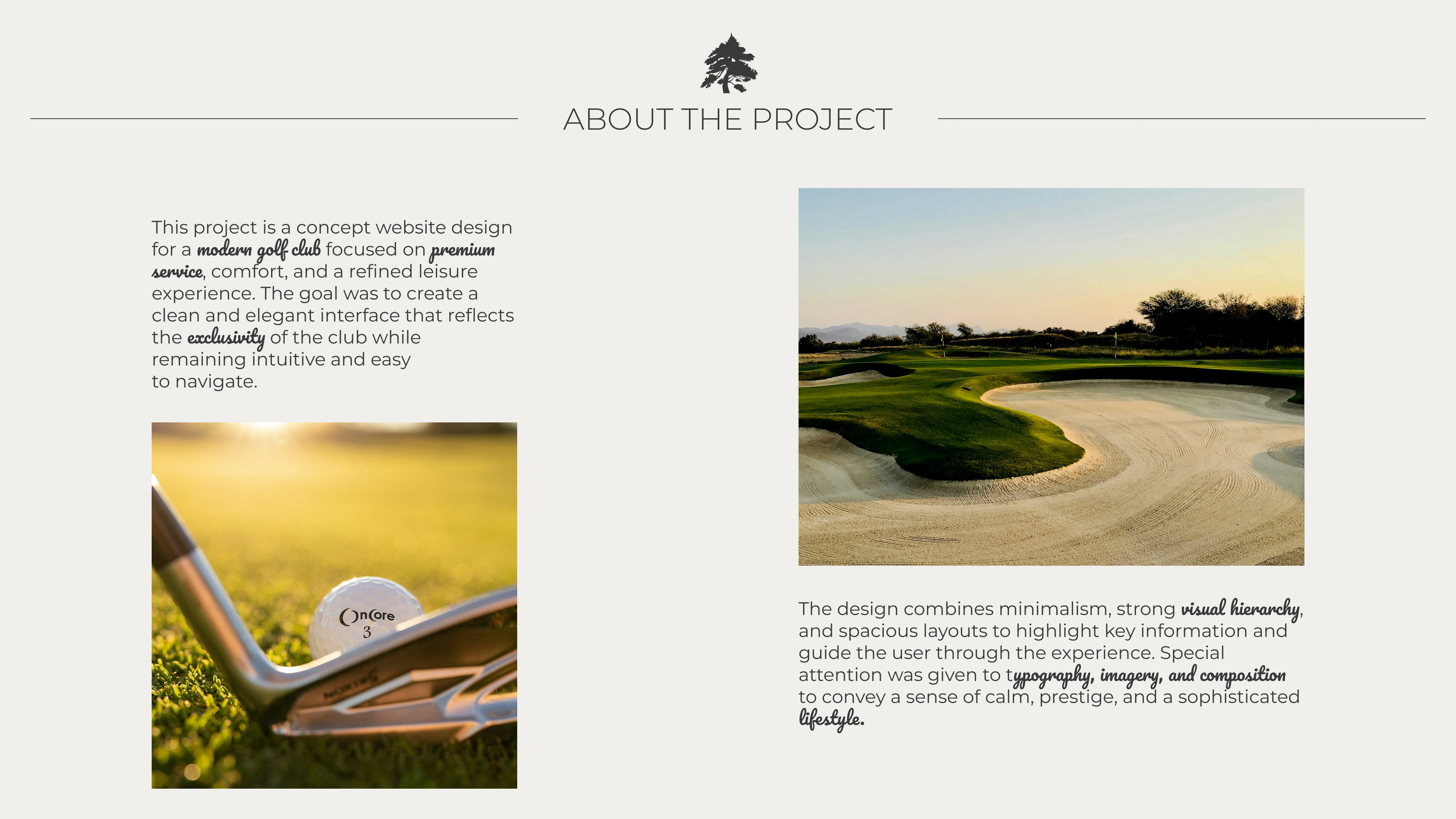 Silver Pines Golf Club — Web Design — Изображение №2 — Интерфейсы, Брендинг на Dprofile