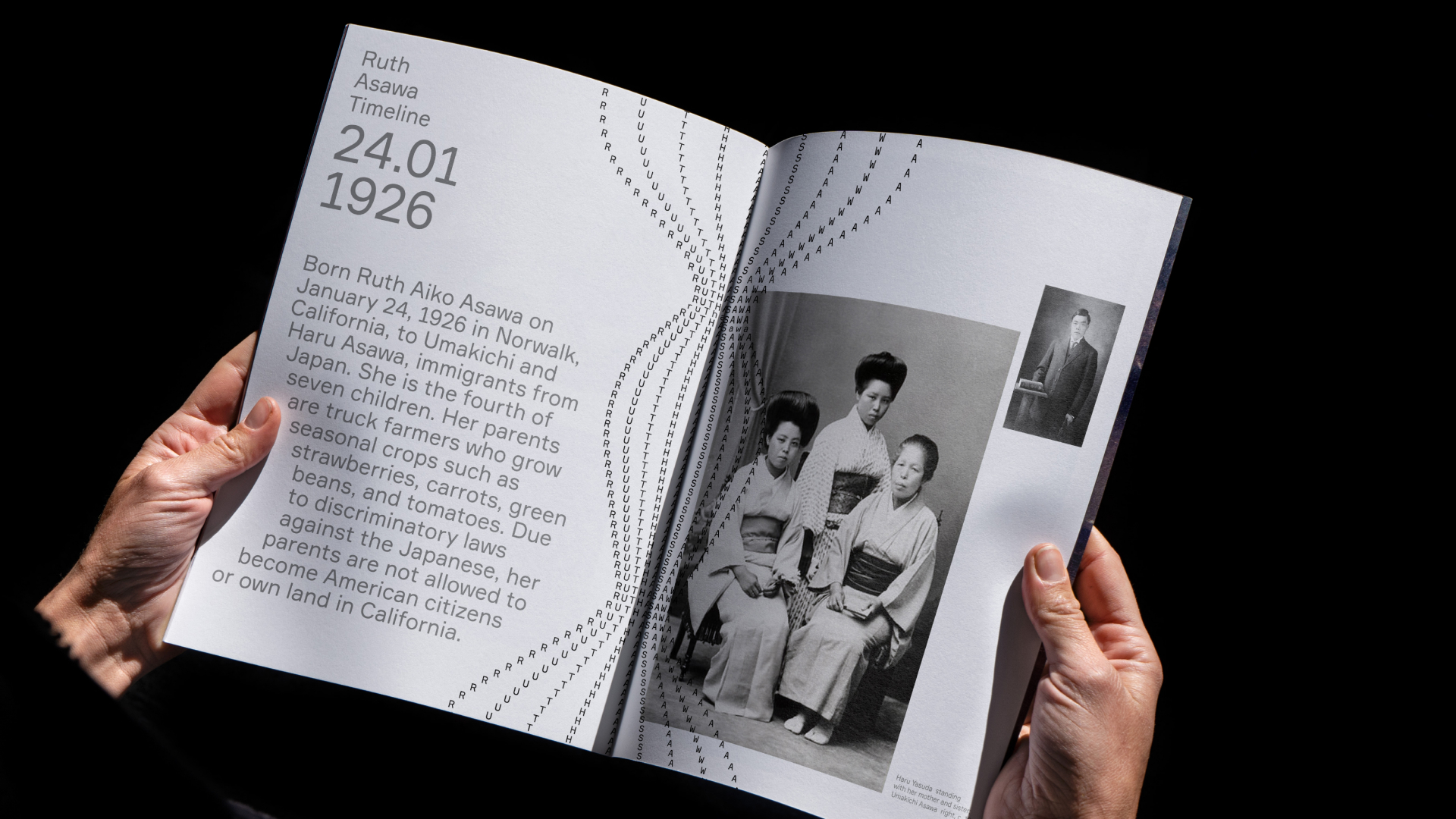 Ruth Asawa. A retrospective — Изображение №10 — Брендинг, Графика на Dprofile