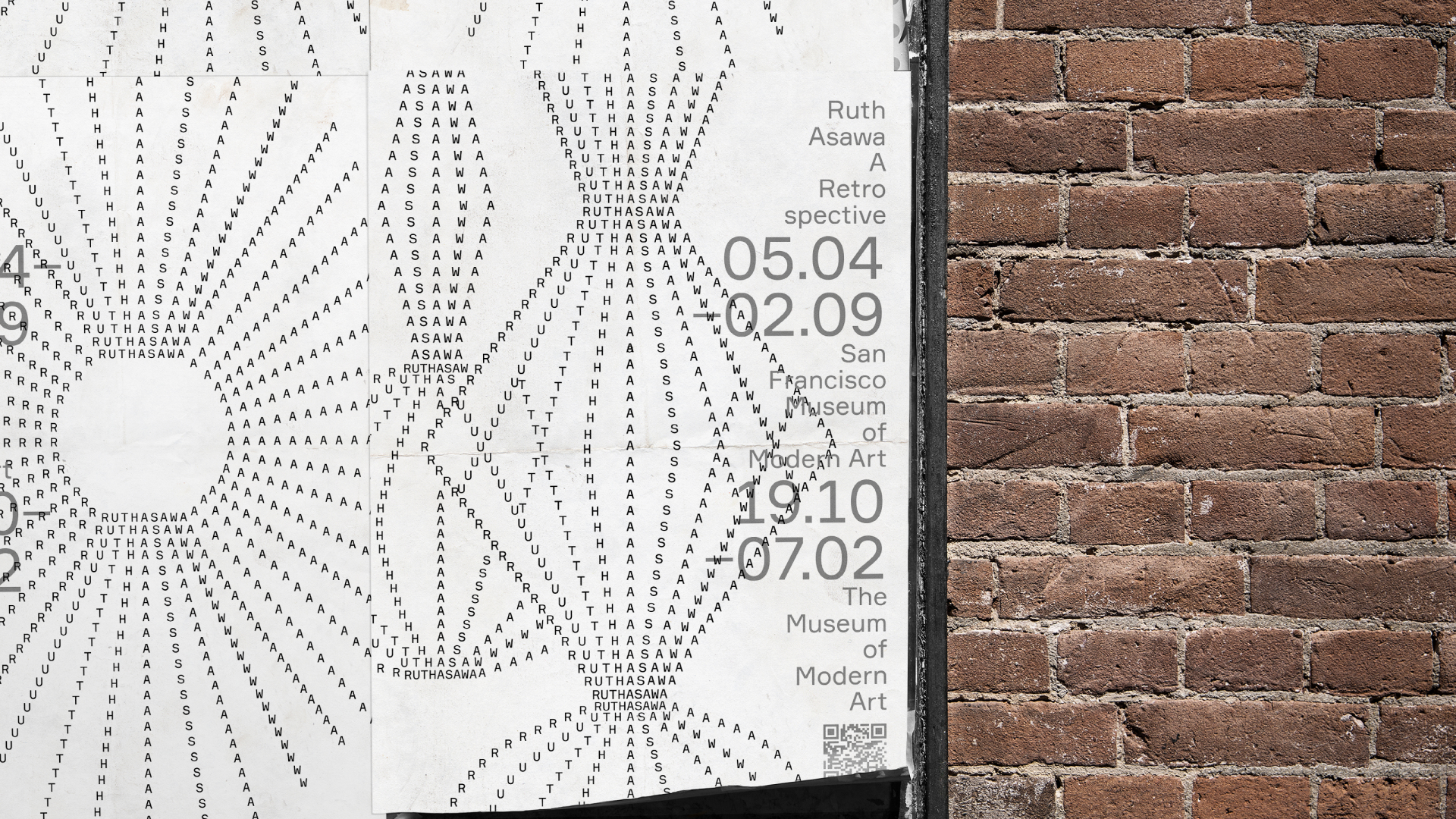 Ruth Asawa. A retrospective — Изображение №2 — Брендинг, Графика на Dprofile