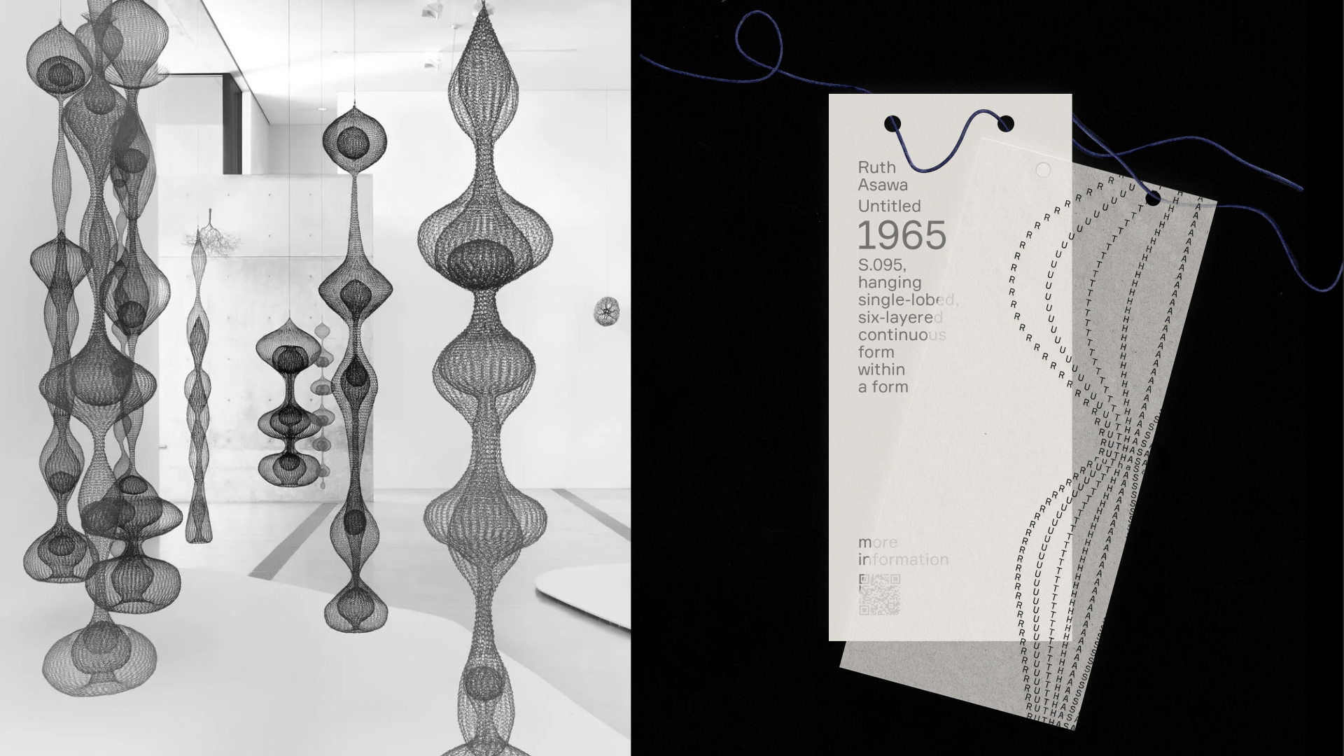 Ruth Asawa. A retrospective — Изображение №8 — Брендинг, Графика на Dprofile