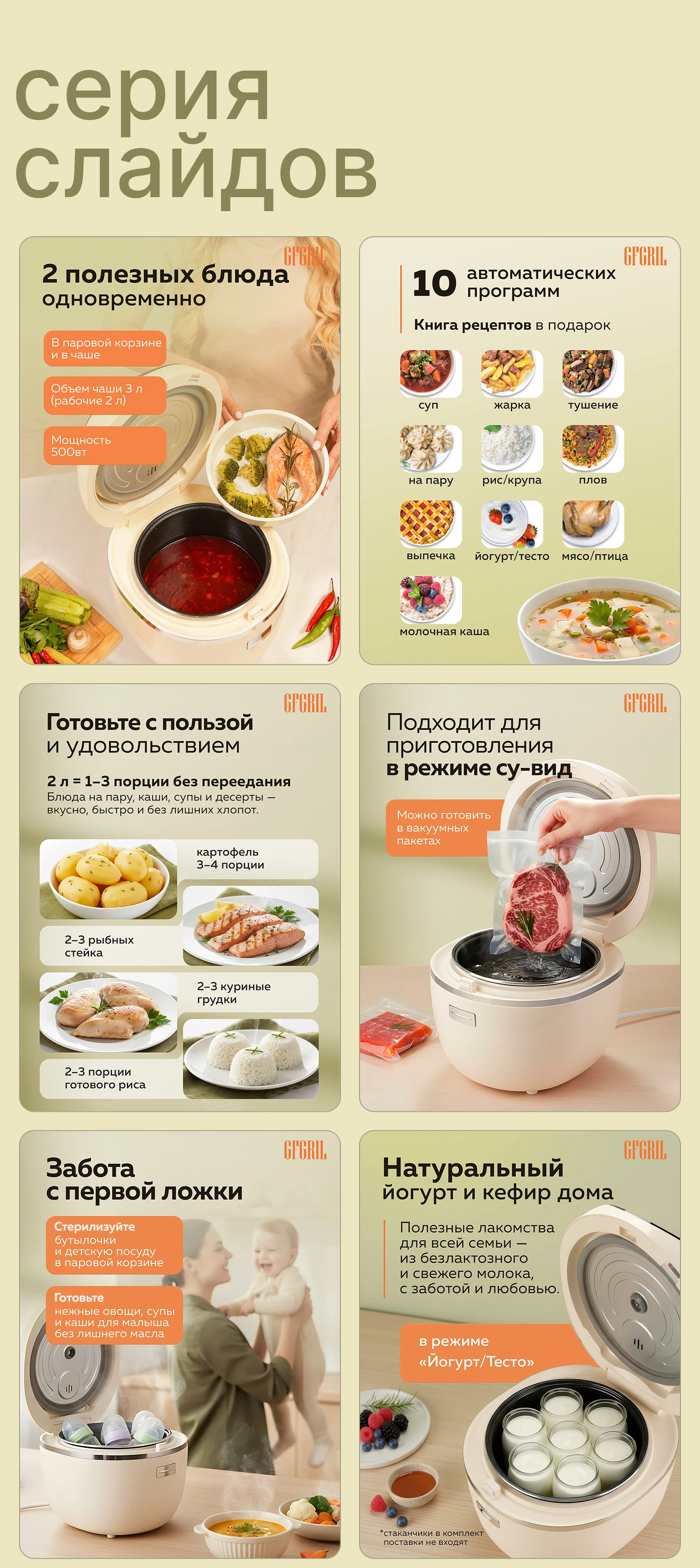 Инфографика для WB / OZON. Мультиварка — Изображение №4 — Графика, Маркетинг на Dprofile