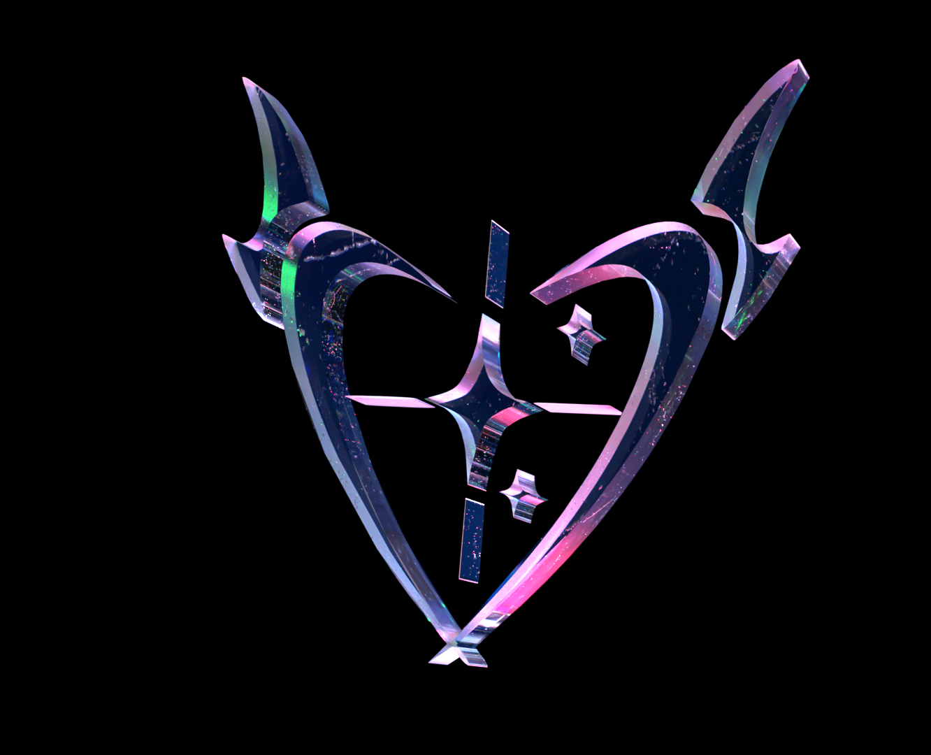 Heart with wings — Иллюстрация, 3D на Dprofile