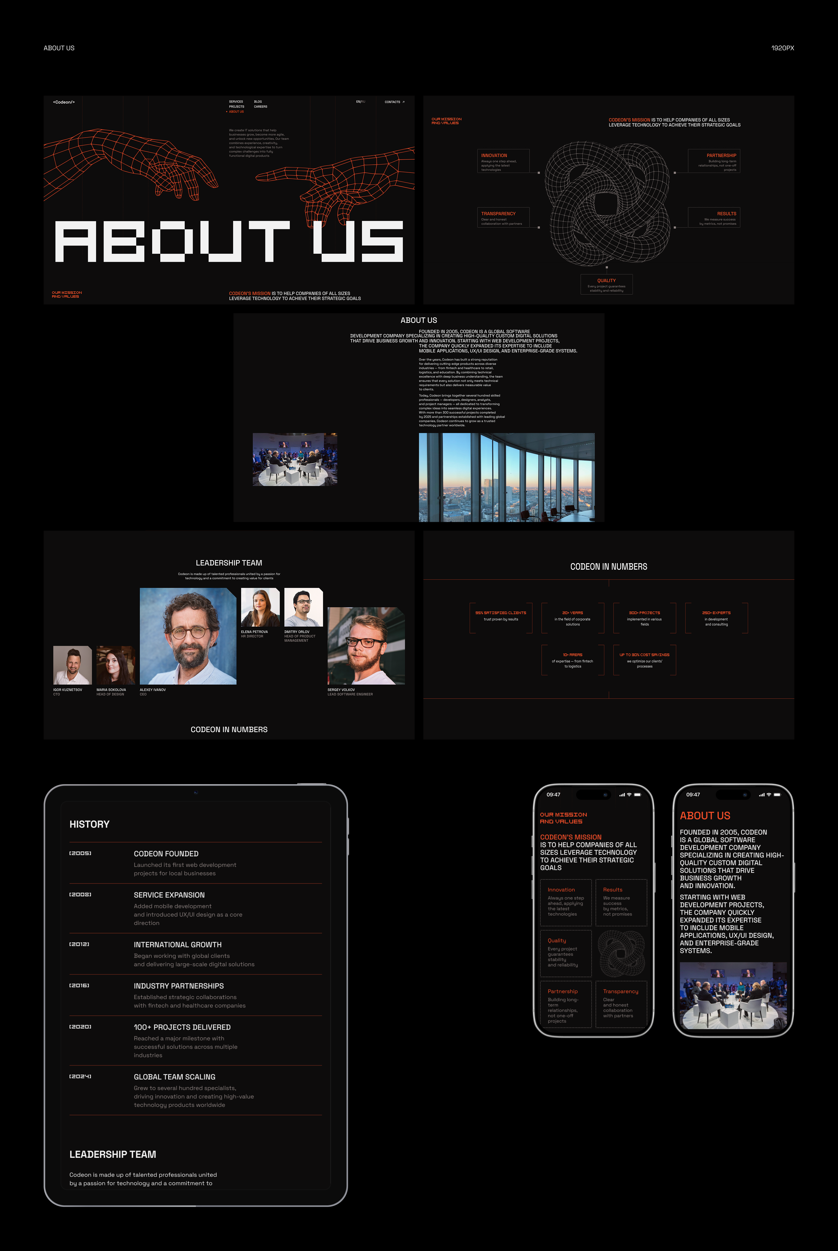 CODEON | Corporate website — Изображение №11 — Интерфейсы на Dprofile