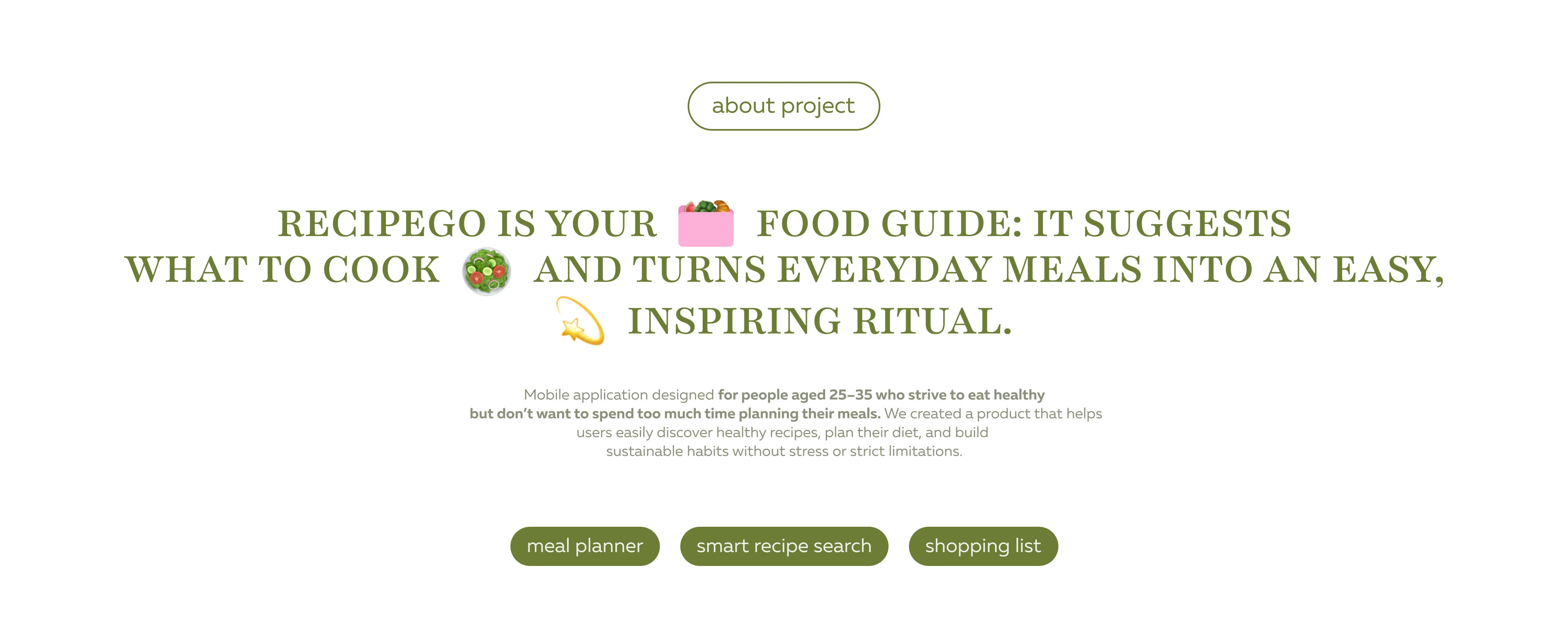 recipego | recipe app — Изображение №2 — Интерфейсы на Dprofile