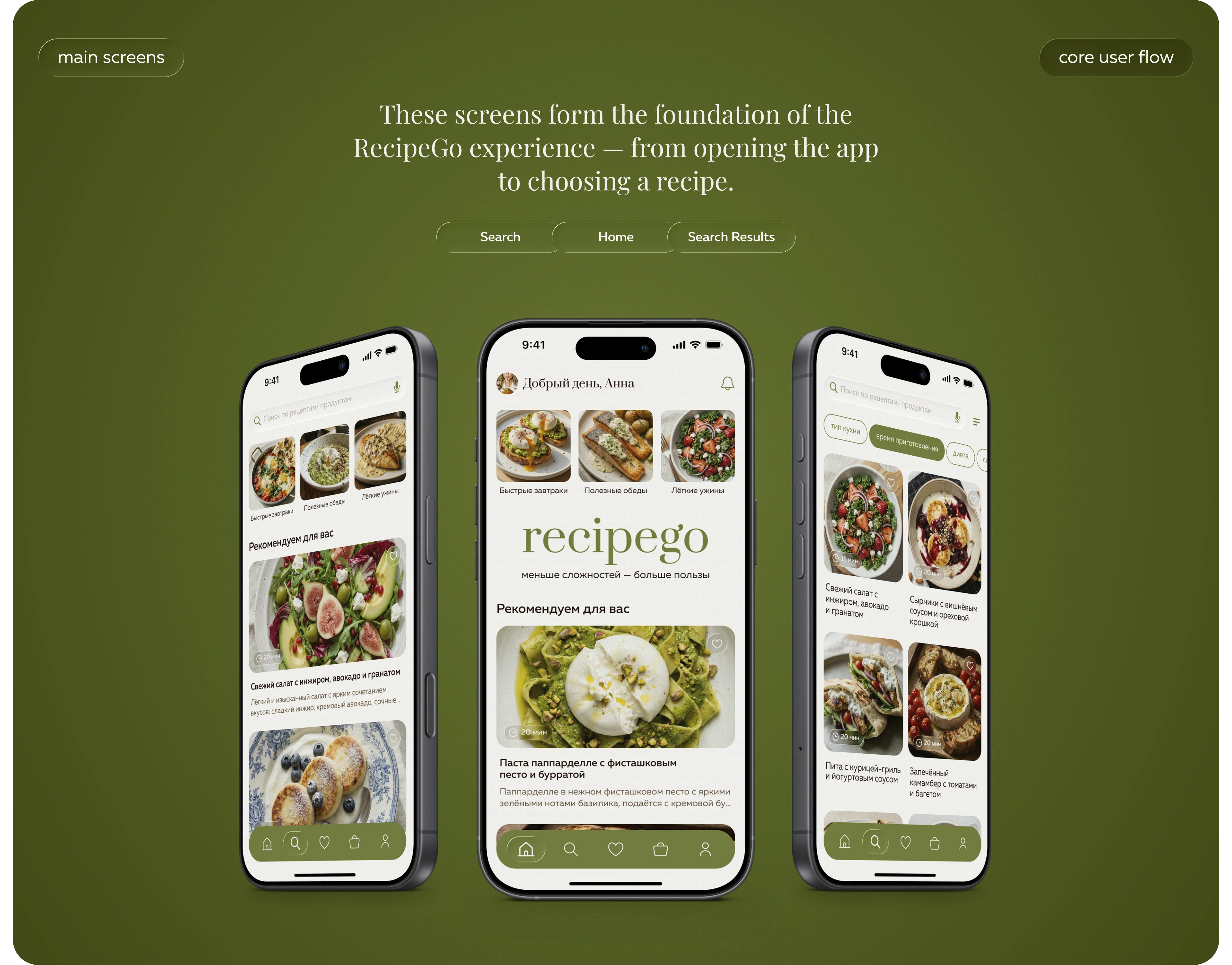 recipego | recipe app — Изображение №10 — Интерфейсы на Dprofile