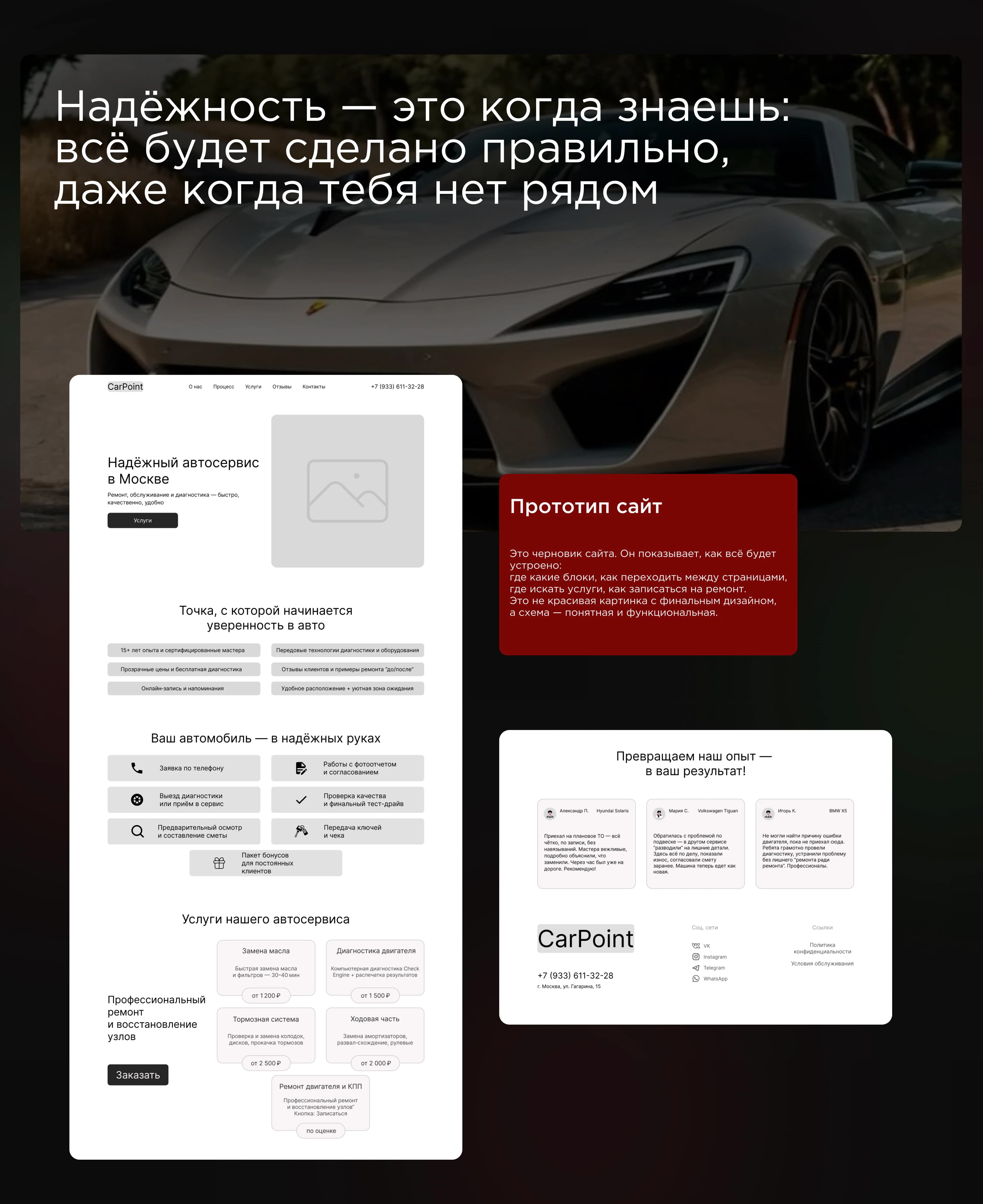 CarPoint: Auto Repair Service Website — Изображение №4 — Интерфейсы на Dprofile