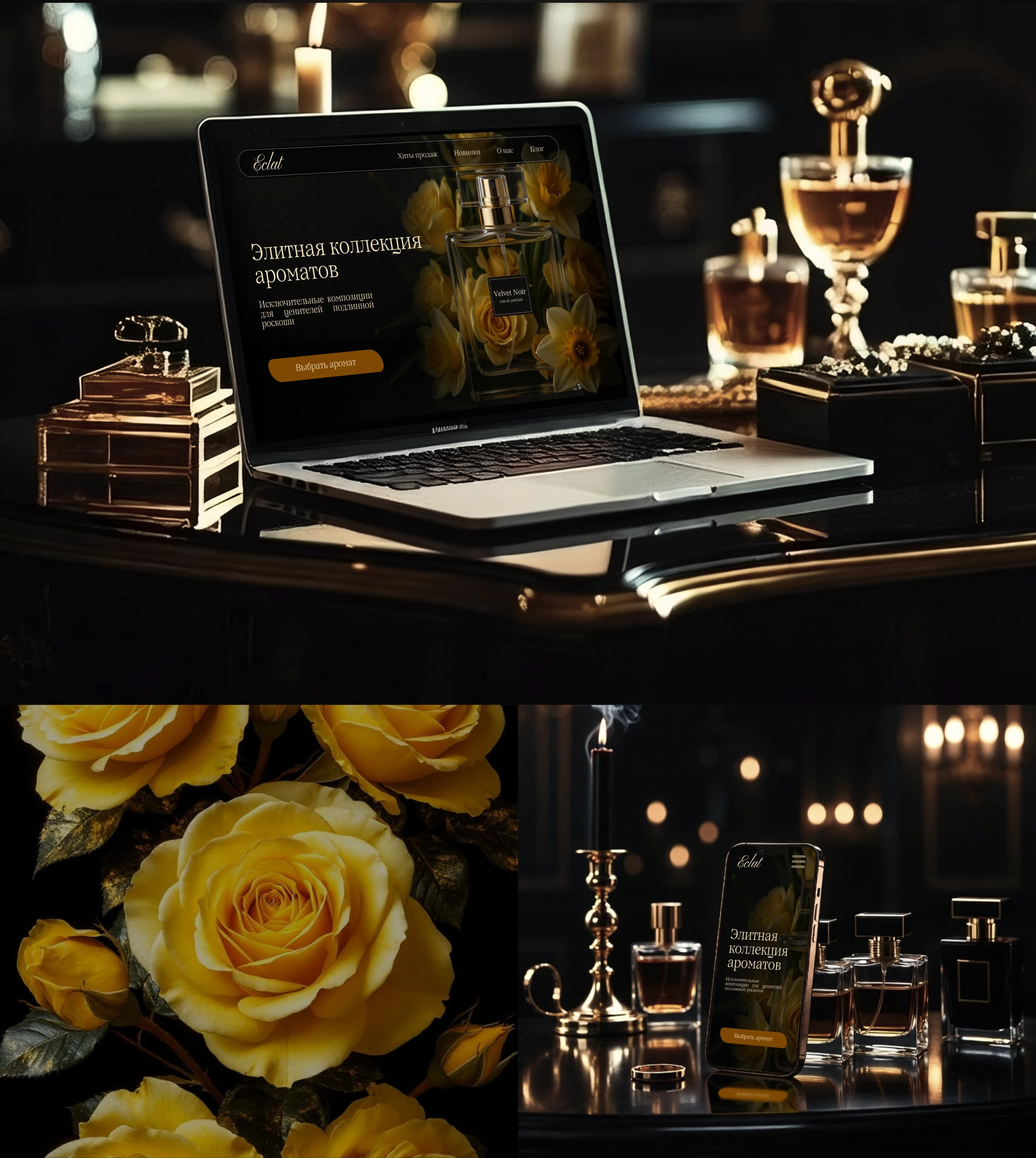 Eclat: website of a perfume company — Изображение №8 — Интерфейсы на Dprofile