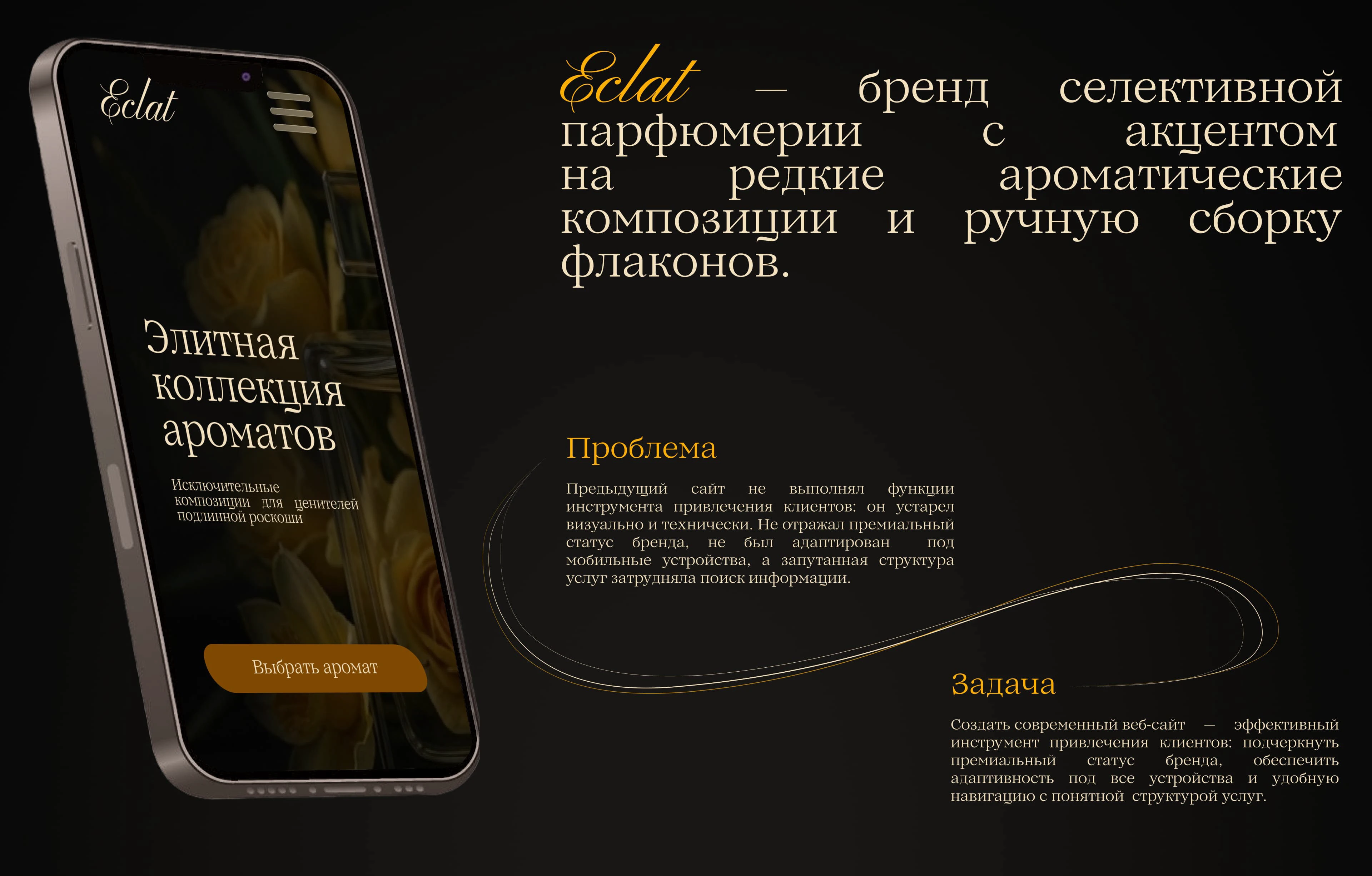 Eclat: website of a perfume company — Изображение №2 — Интерфейсы на Dprofile