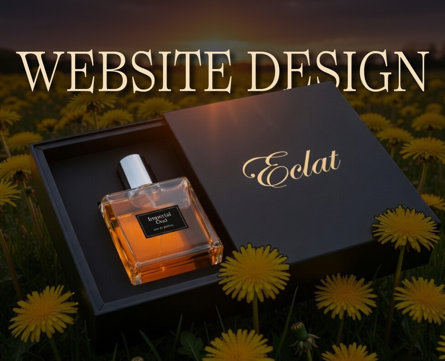 Eclat: website of a perfume company на Dprofile