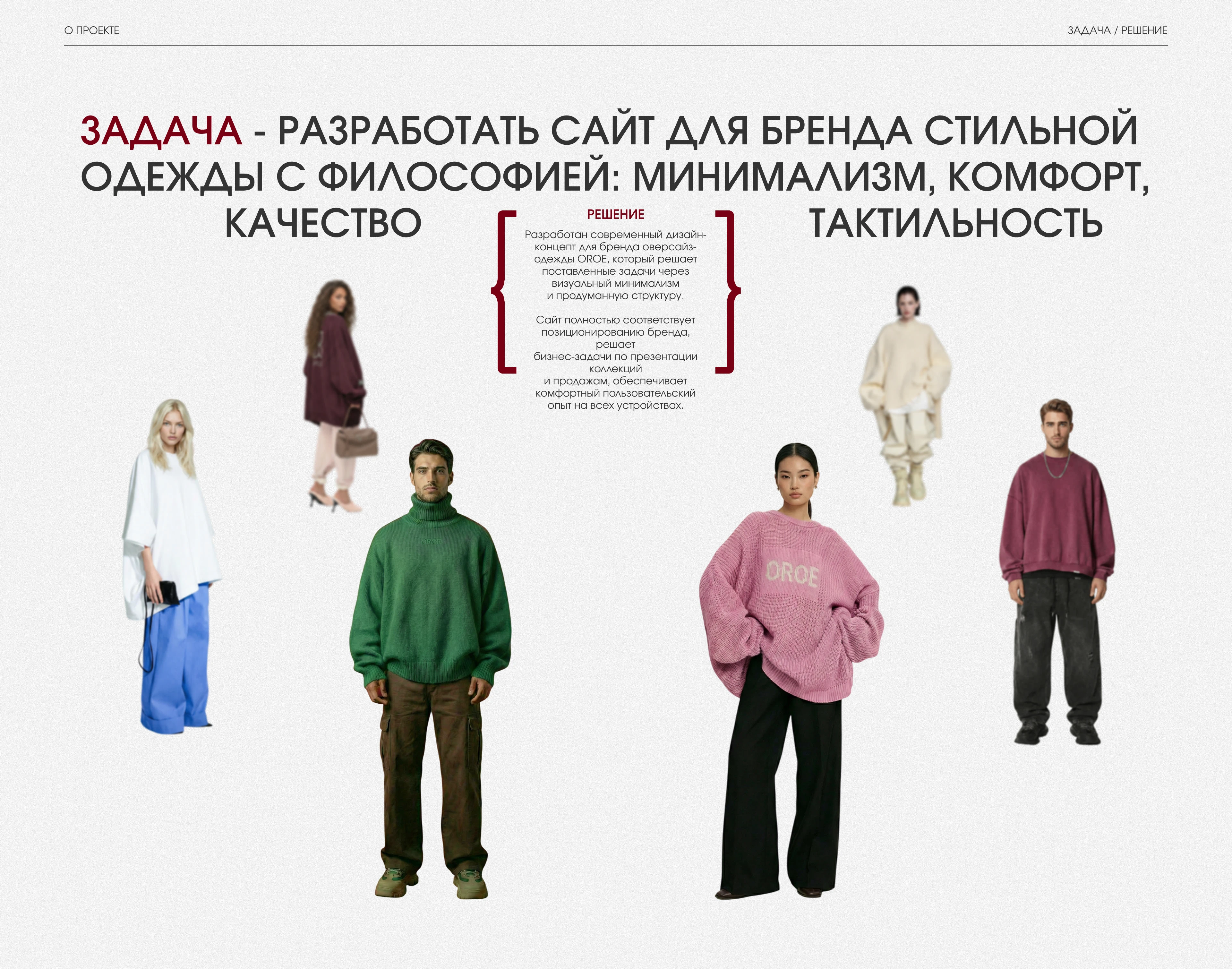 OROE | Oversized Fashion E-commerce UX/UI Design — Изображение №2 — Интерфейсы на Dprofile