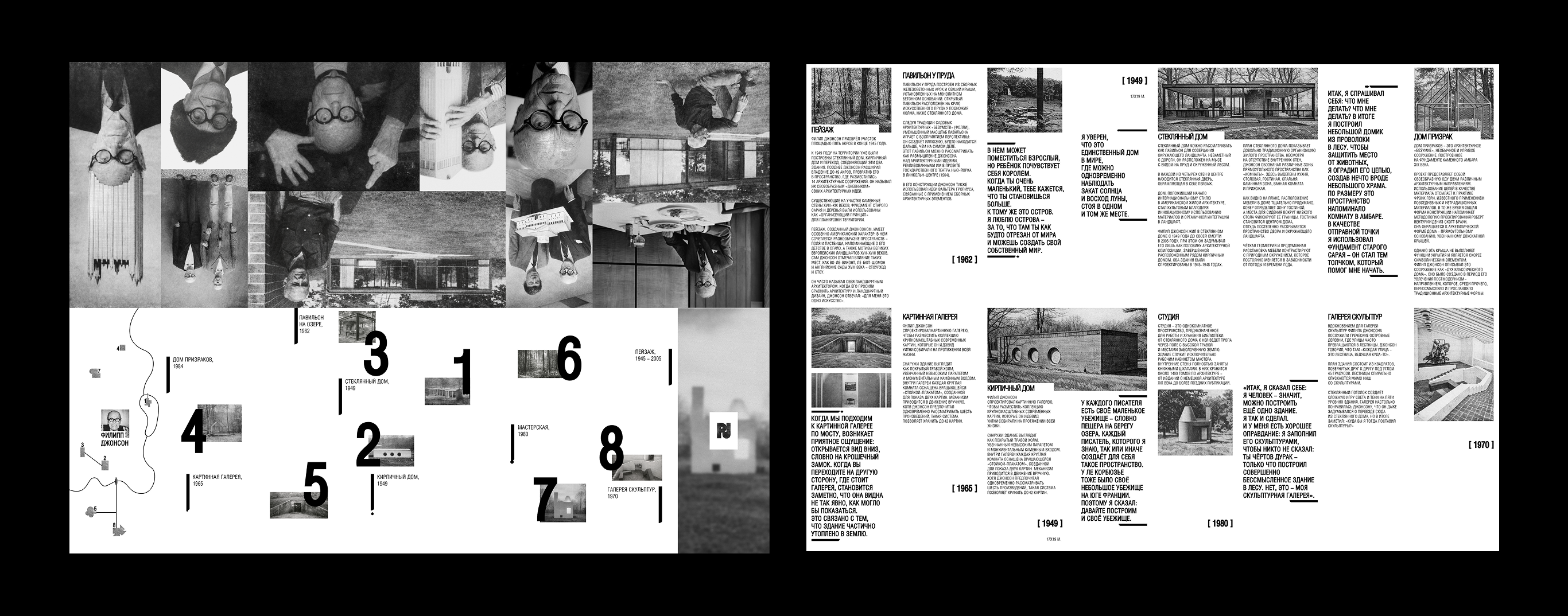 Brochure about Philip Johnson — Изображение №1 — Брендинг, Графика на Dprofile