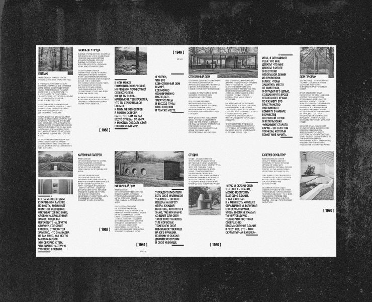 Brochure about Philip Johnson — Брендинг, Графика на Dprofile