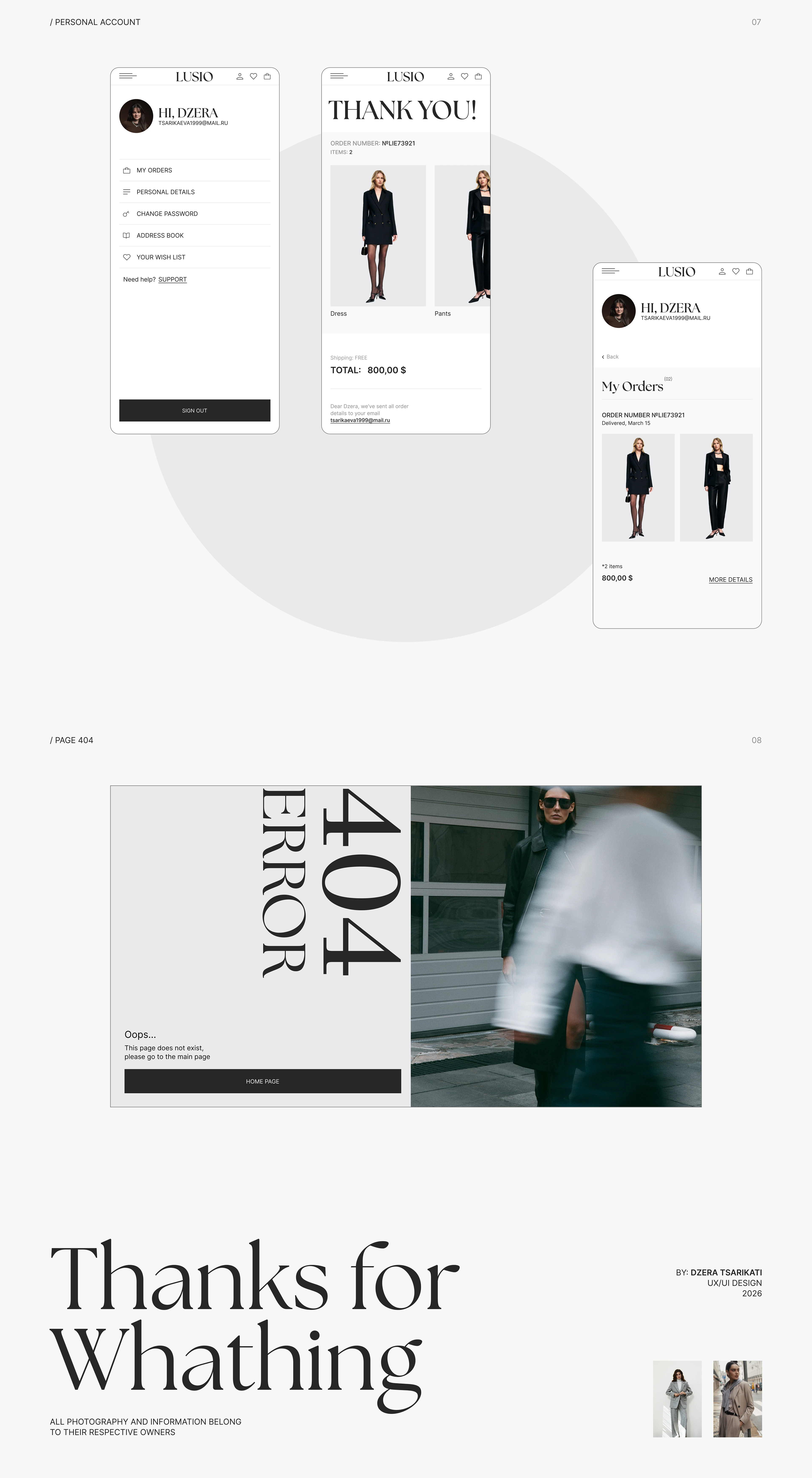 LUSIO — Concept Website Redisign — Изображение №4 — Интерфейсы на Dprofile