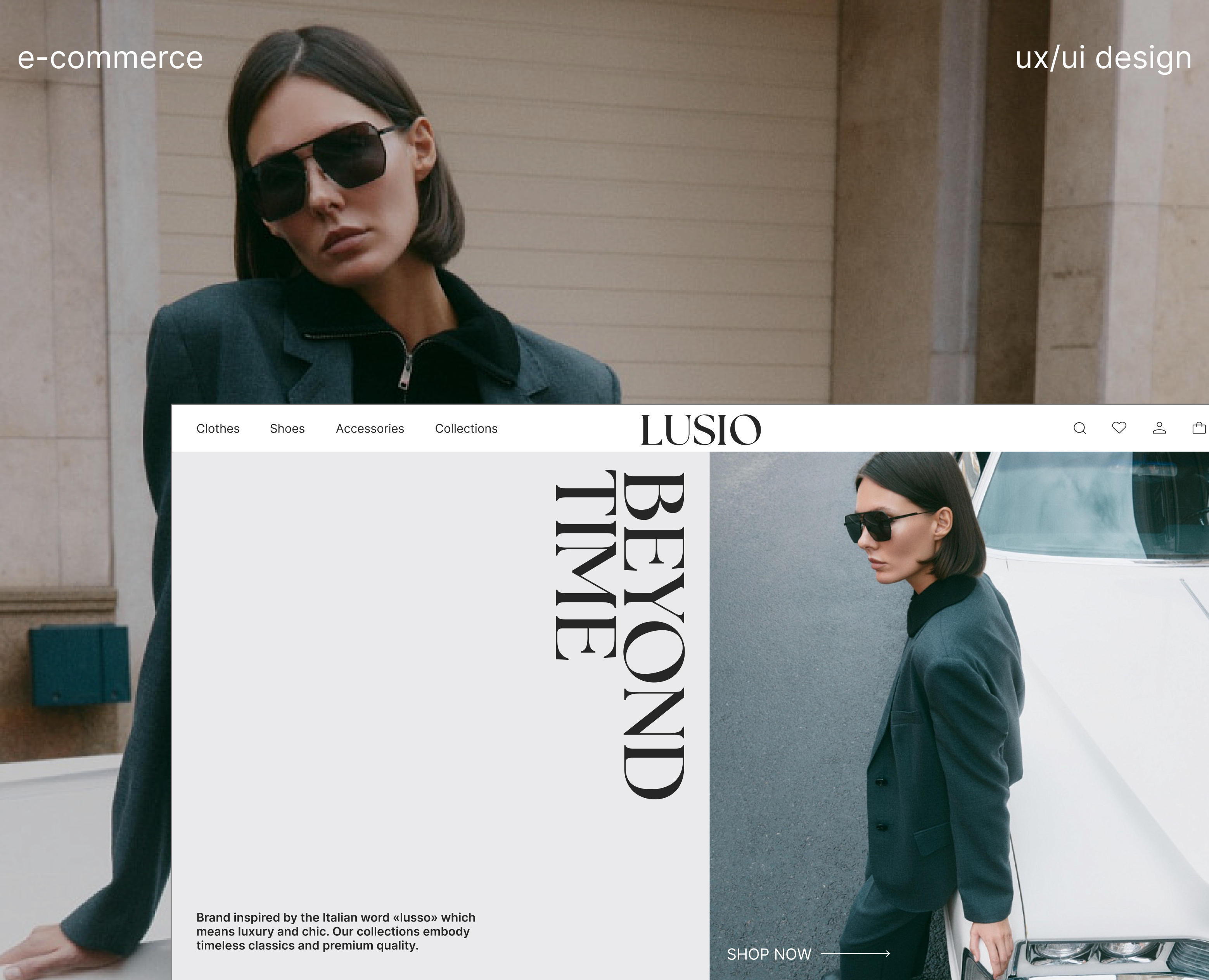 LUSIO — Concept Website Redisign — Интерфейсы на Dprofile