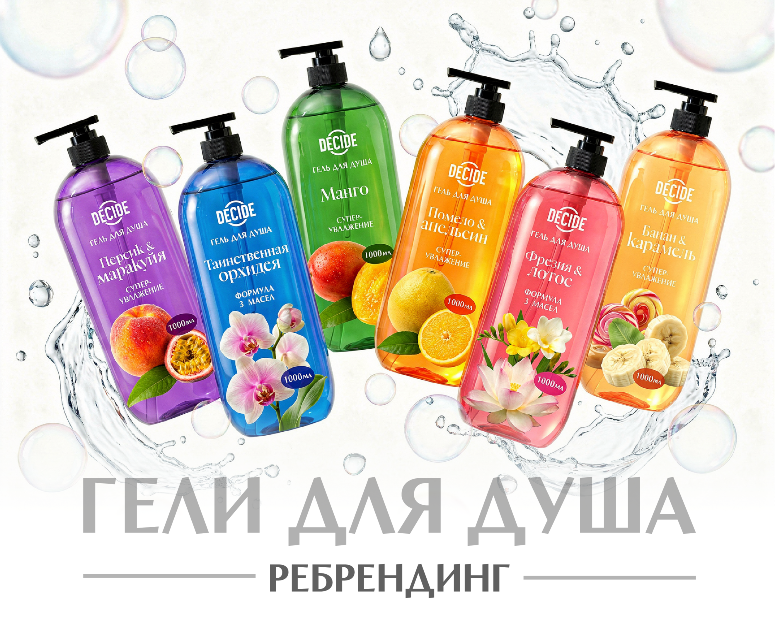 Ребрейдинг гелей для душа — Брендинг на Dprofile