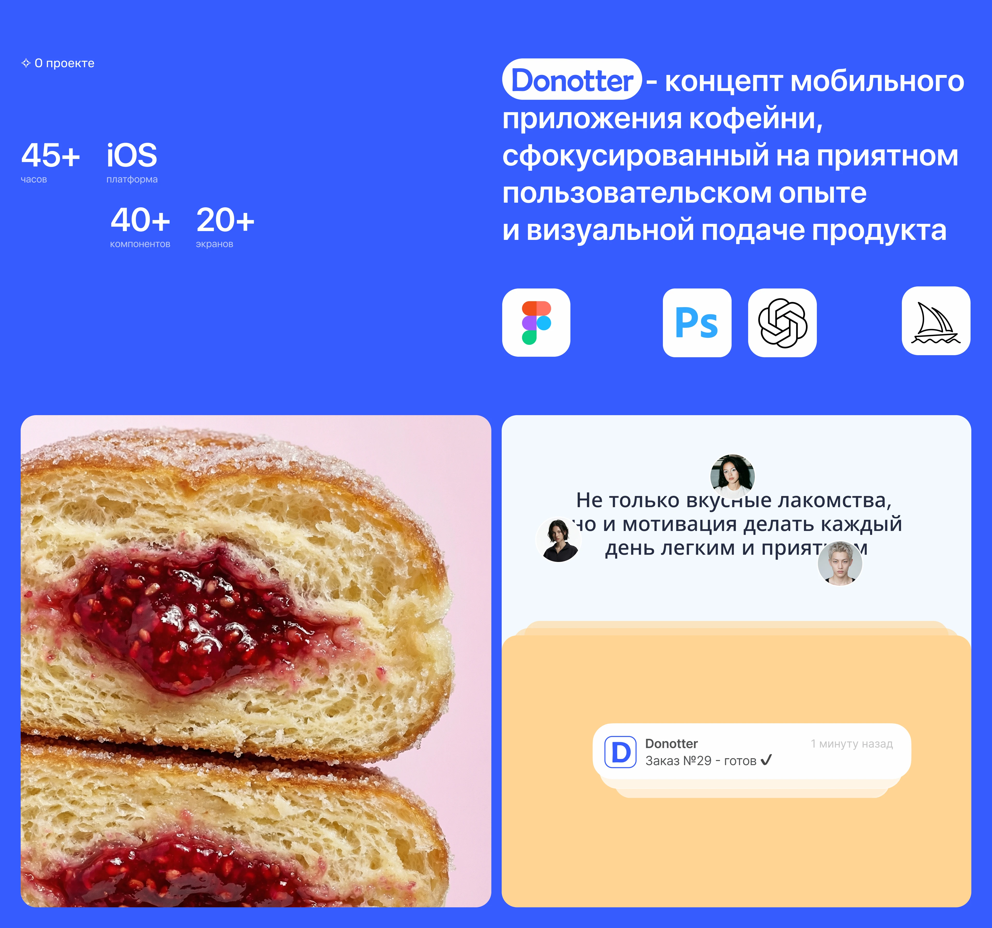 Donotter Cafe | Mobile App & Brand Identity — Изображение №2 — Интерфейсы на Dprofile