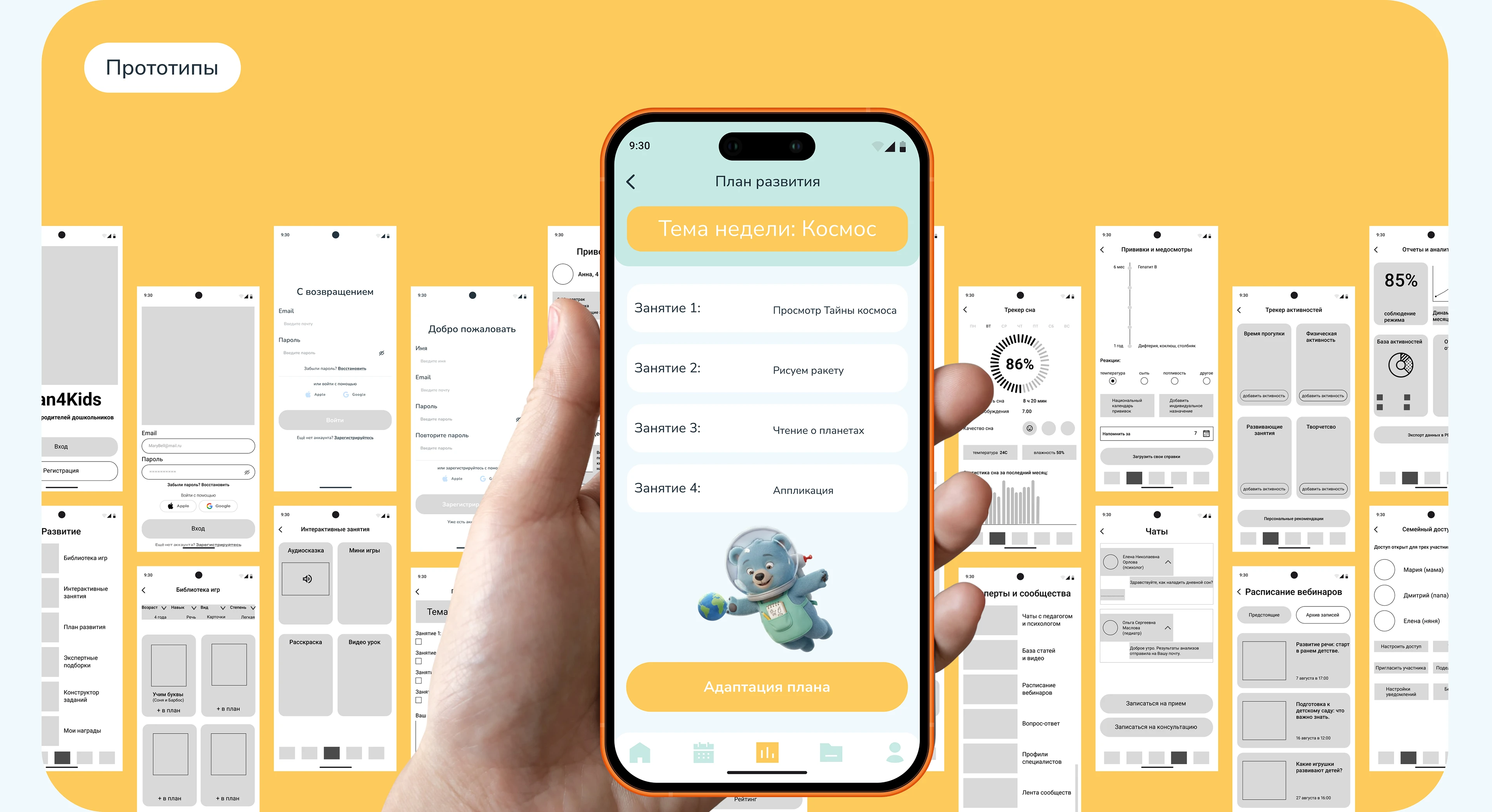 A mobile application for parents of preschoolers Plan4Kids — Изображение №9 — Интерфейсы на Dprofile