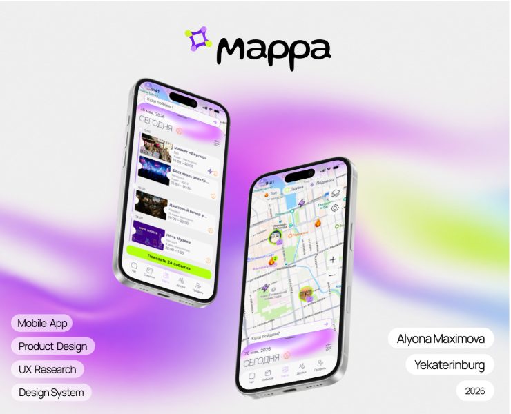 MAPPA — Event Discovery Platform | Mobile App Design — Интерфейсы на Dprofile