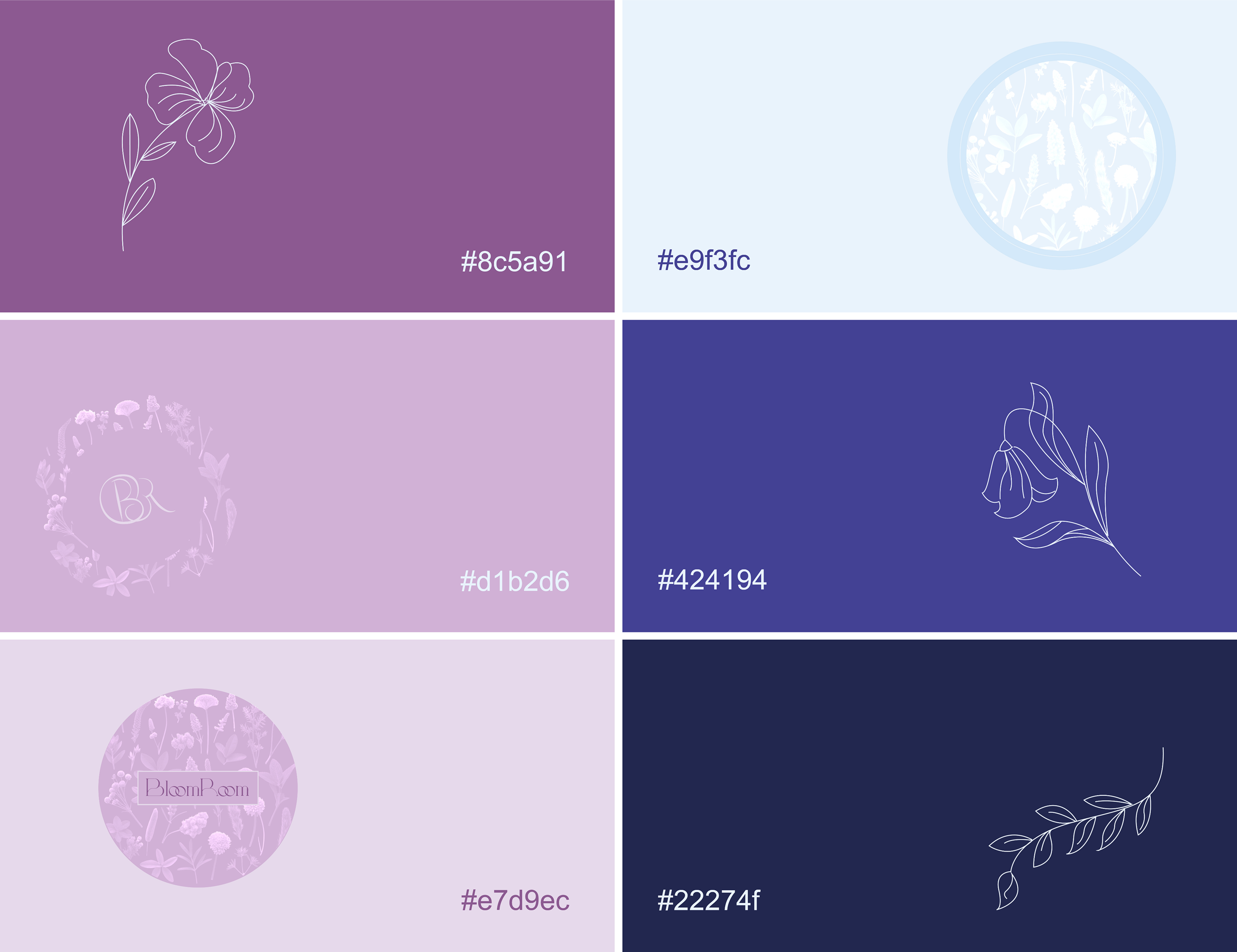 BloomRoom | Логотип и фирменный стиль — Изображение №9 — Брендинг на Dprofile