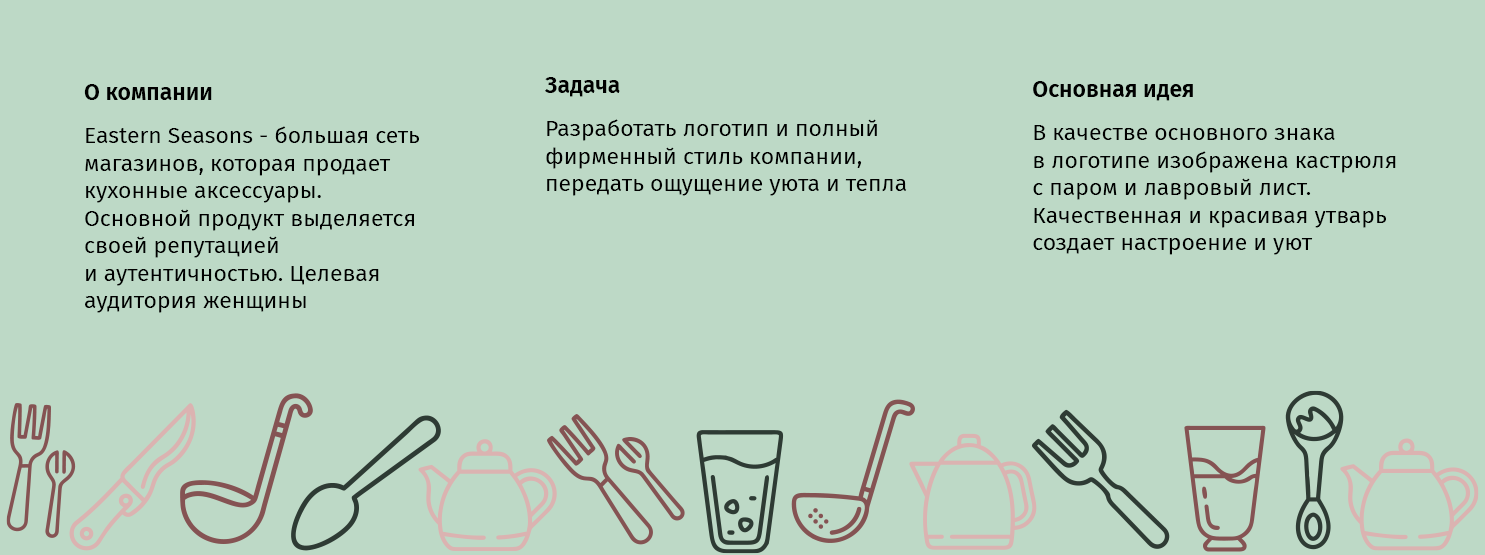 EASTERN SEASONS | логотип фирменный стиль — Изображение №2 — Брендинг на Dprofile