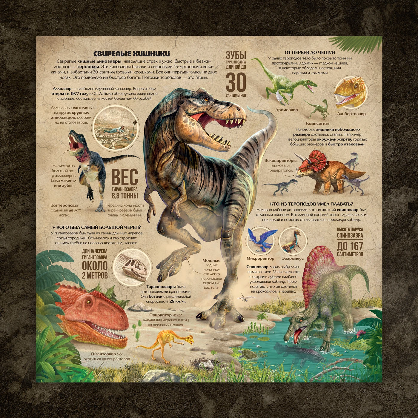 Книга для детей «По следам Динозавров». — Изображение №7 — Иллюстрация, Графика на Dprofile