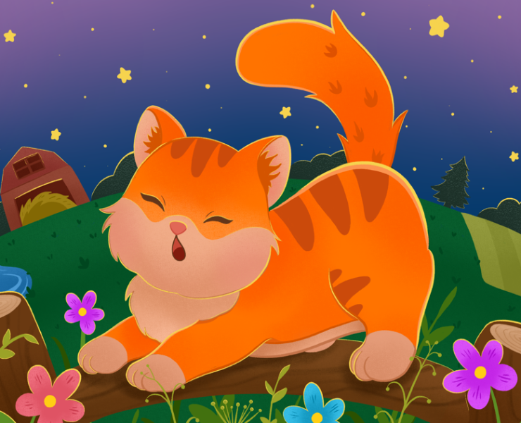 Спокойной ночи,ферма! — Иллюстрация на Dprofile