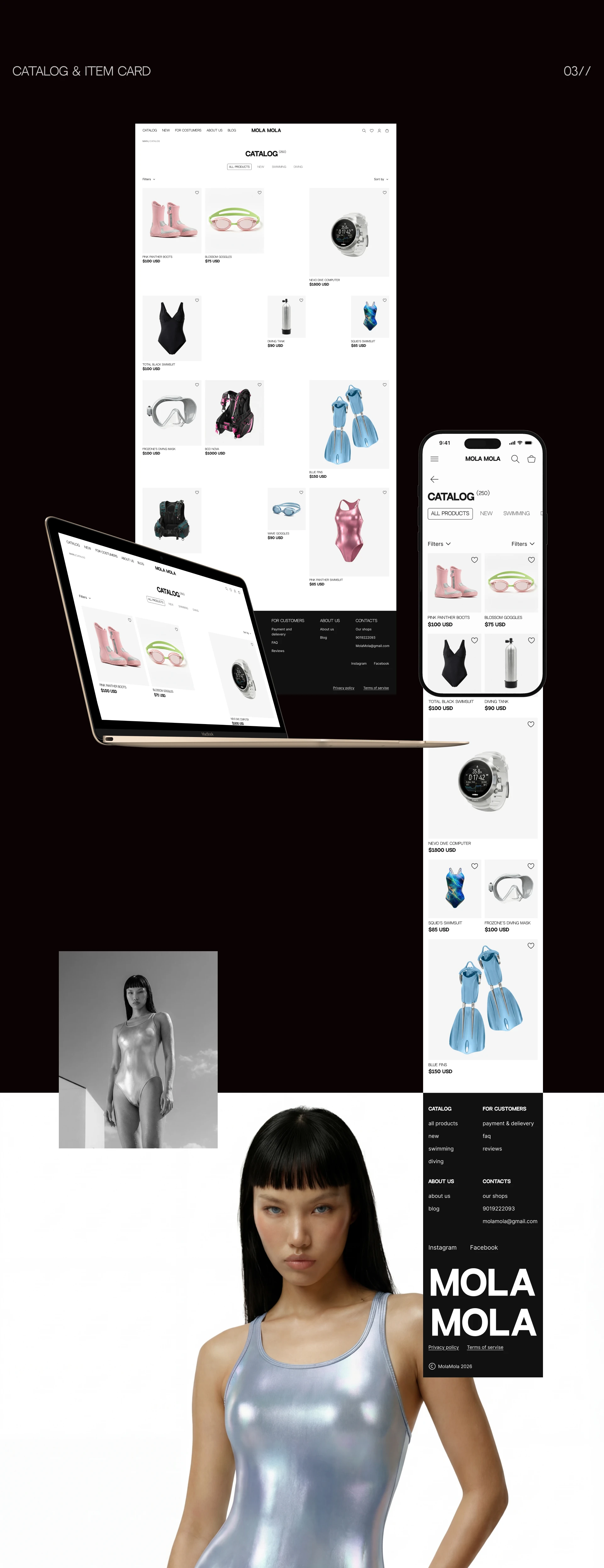 MOLA MOLA e-commerce | UX/UI design — Изображение №6 — Интерфейсы на Dprofile