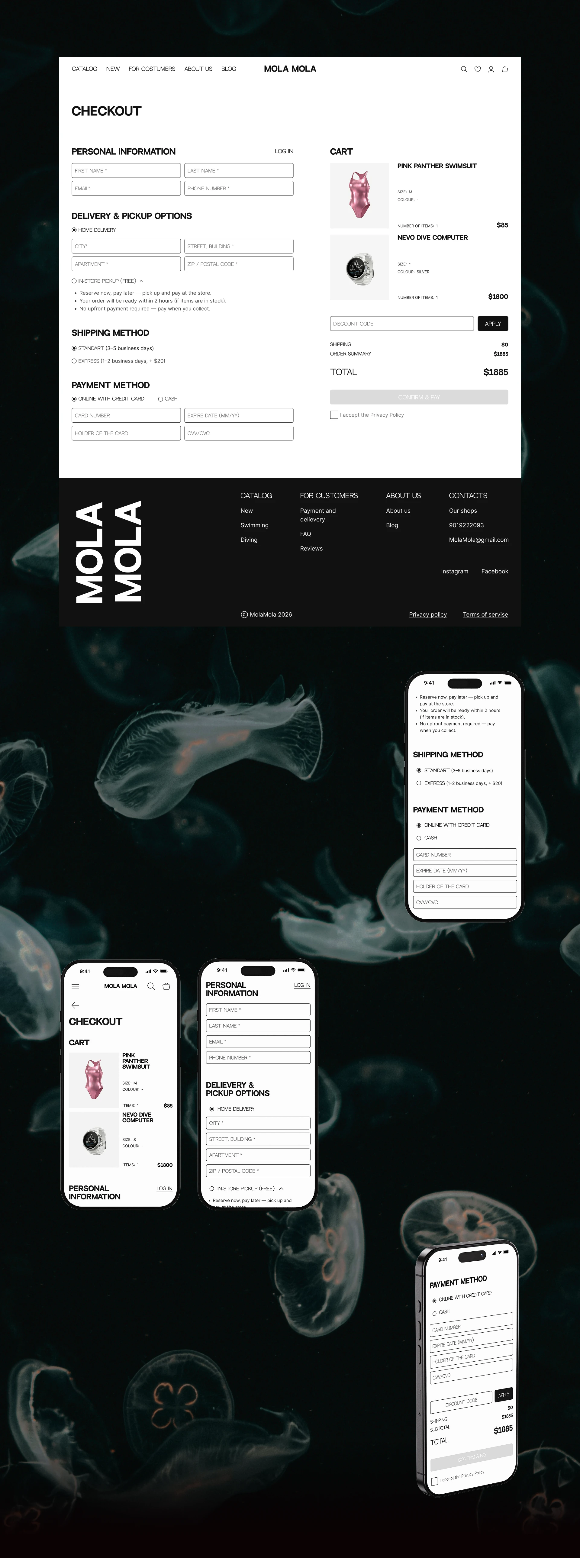 MOLA MOLA e-commerce | UX/UI design — Изображение №9 — Интерфейсы на Dprofile