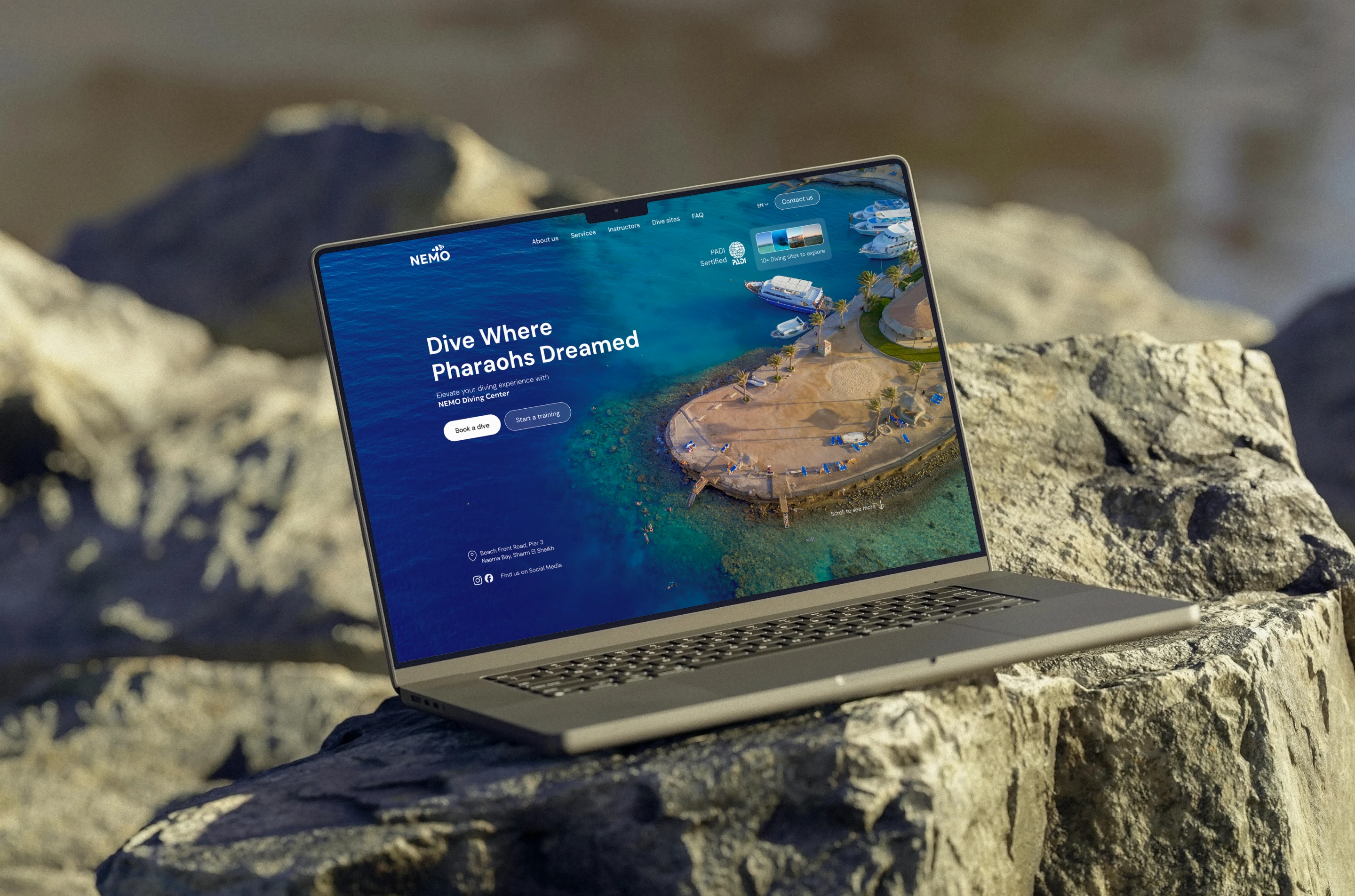 Nemo Diving Center/ Landing Page — Изображение №3 — Интерфейсы на Dprofile
