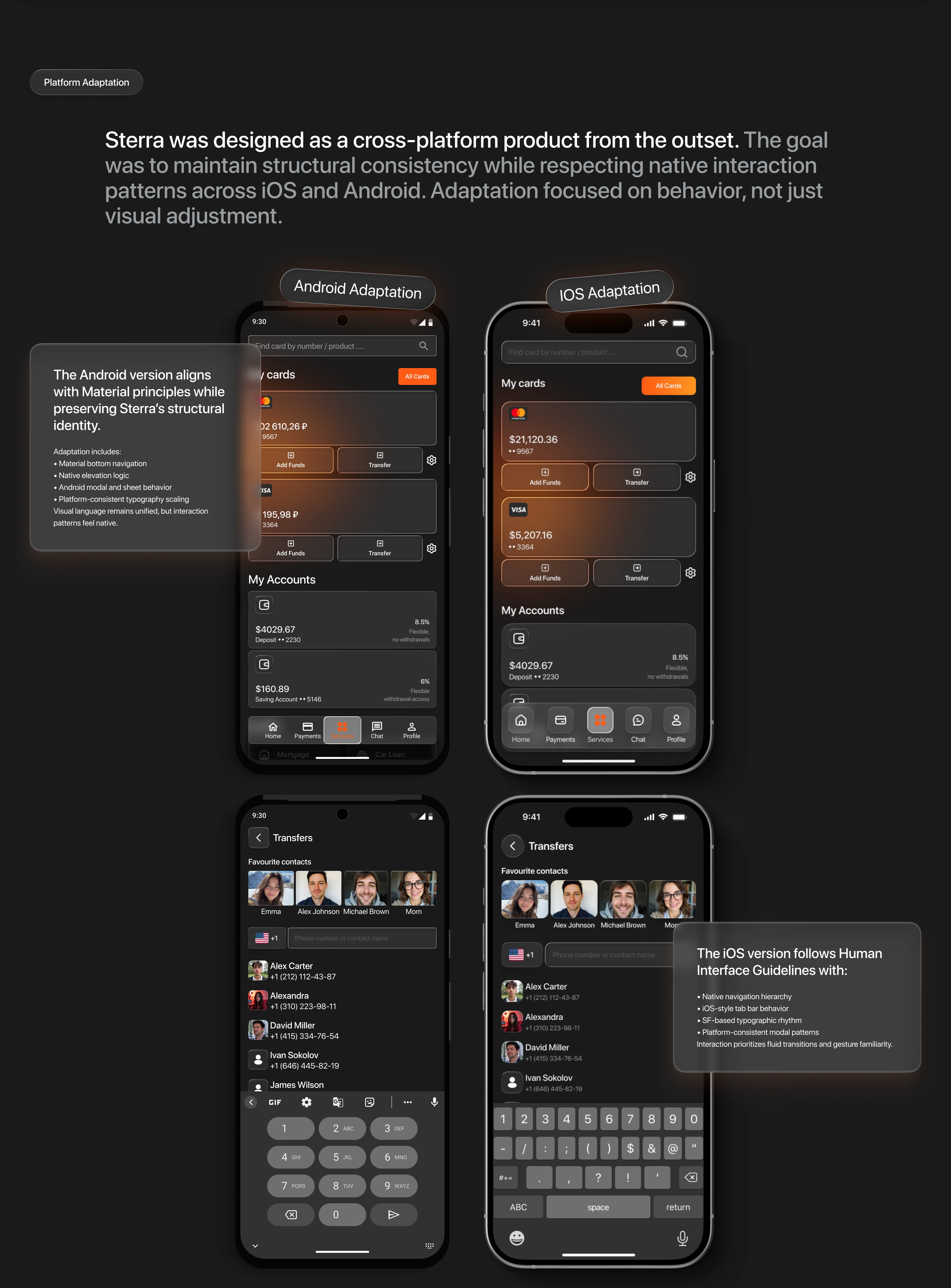 Онлайн-банк Sterra | Mobile App, UX/UI — Изображение №8 — Интерфейсы на Dprofile