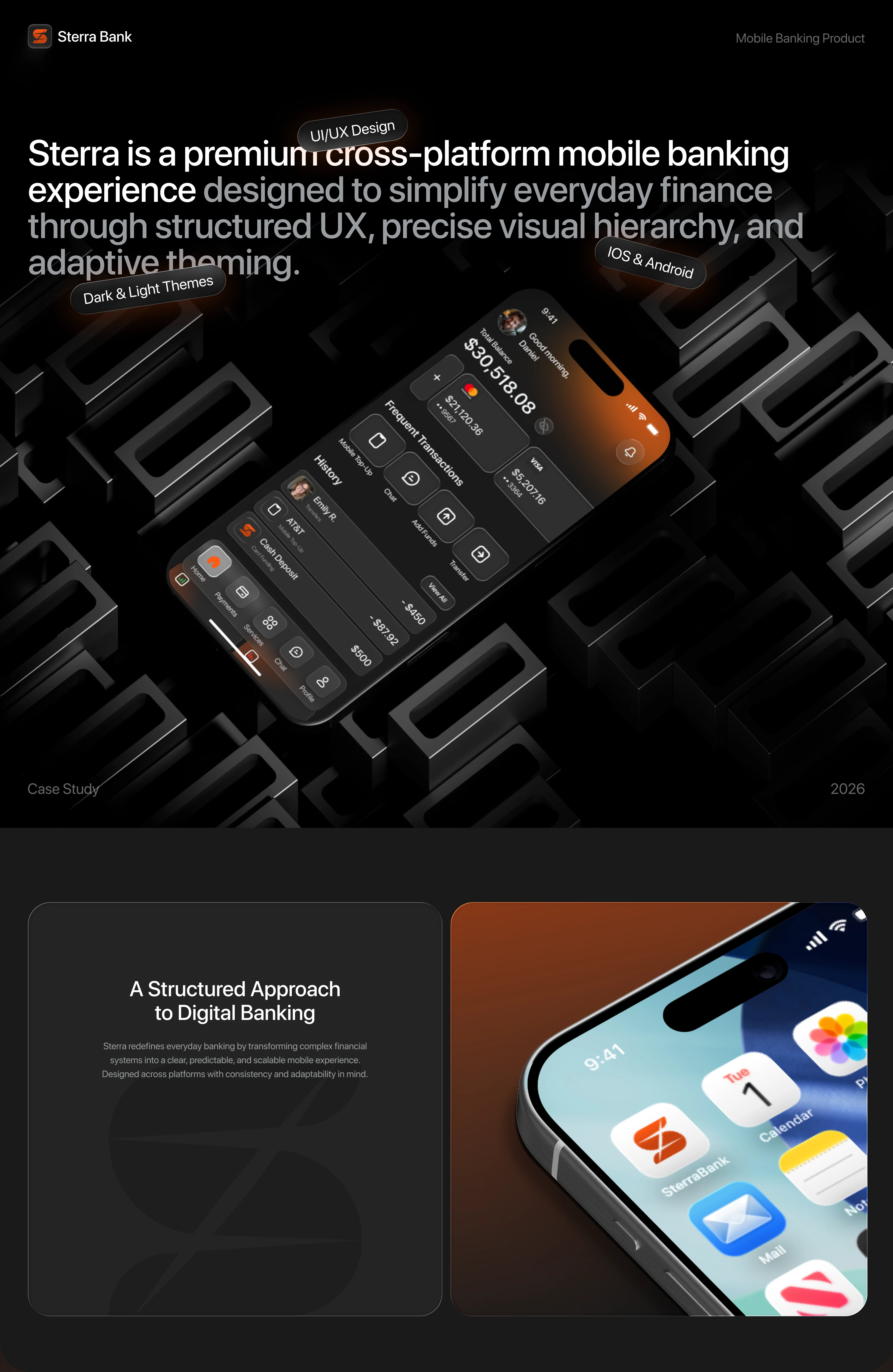 Онлайн-банк Sterra | Mobile App, UX/UI — Изображение №1 — Интерфейсы на Dprofile
