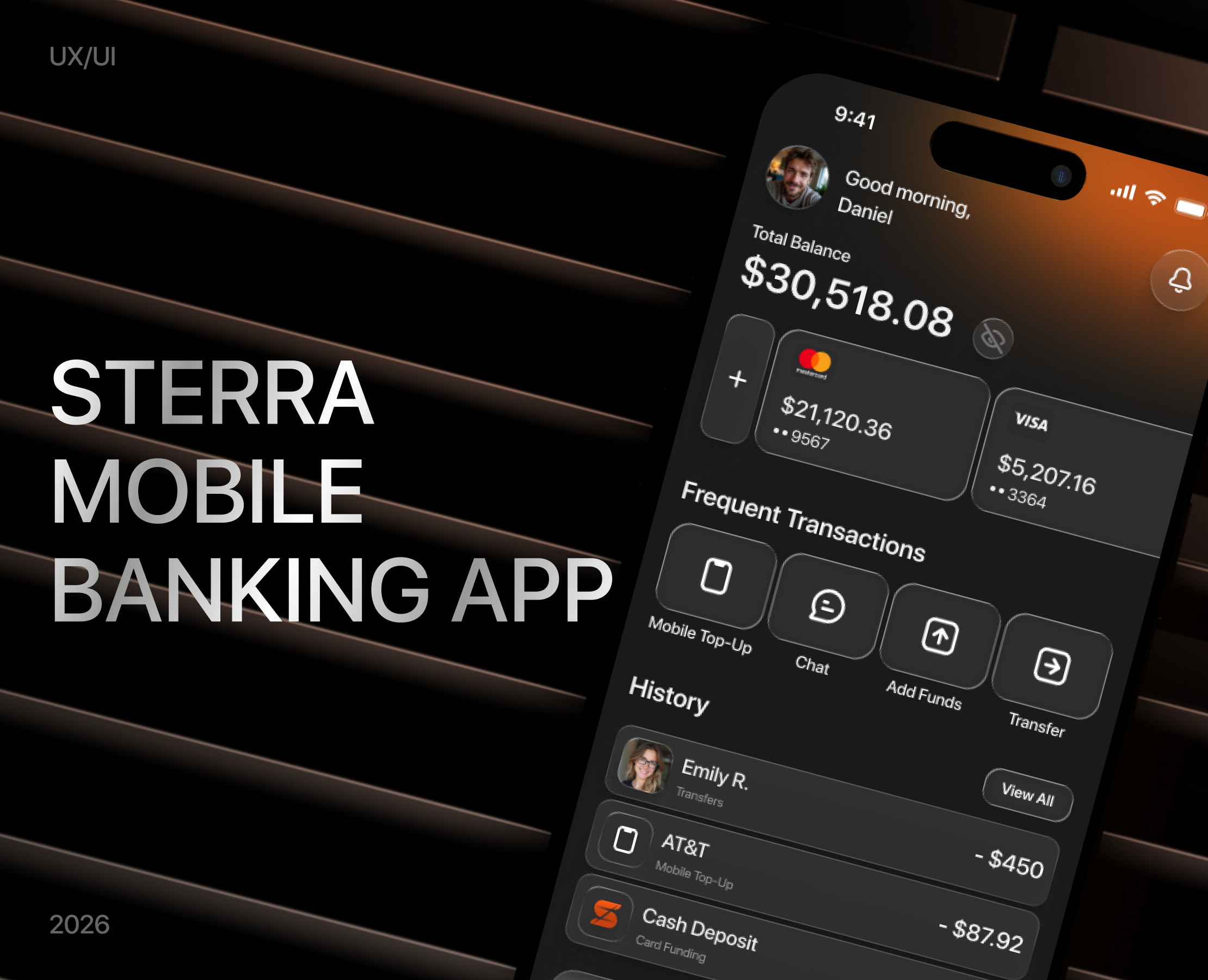 Онлайн-банк Sterra | Mobile App, UX/UI — Интерфейсы на Dprofile