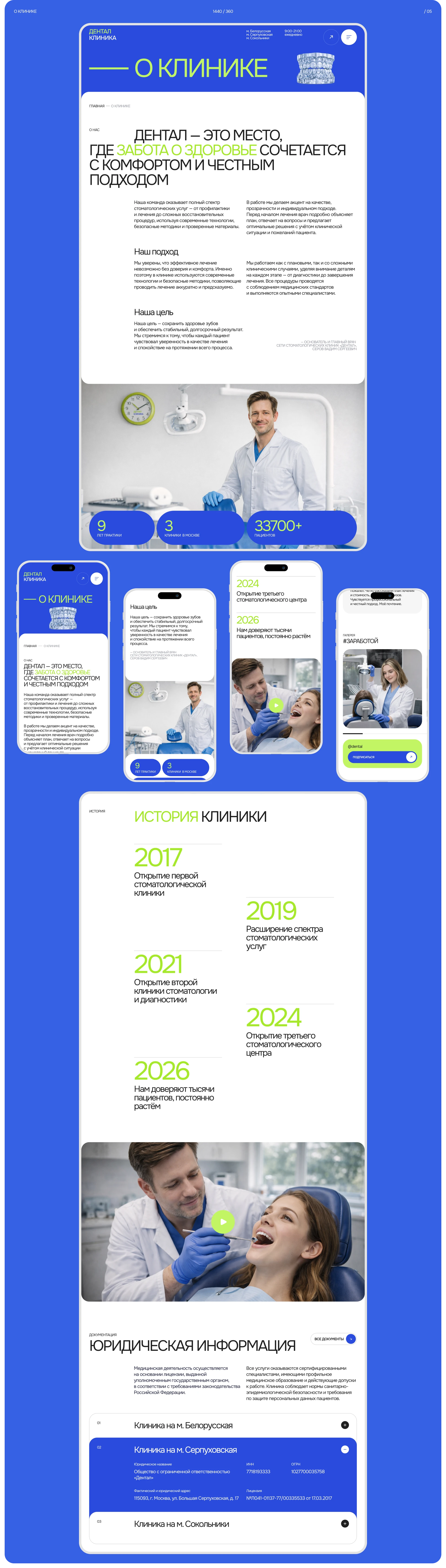 Дизайн сайта стоматологии Дентал — Изображение №10 — Интерфейсы, Брендинг на Dprofile