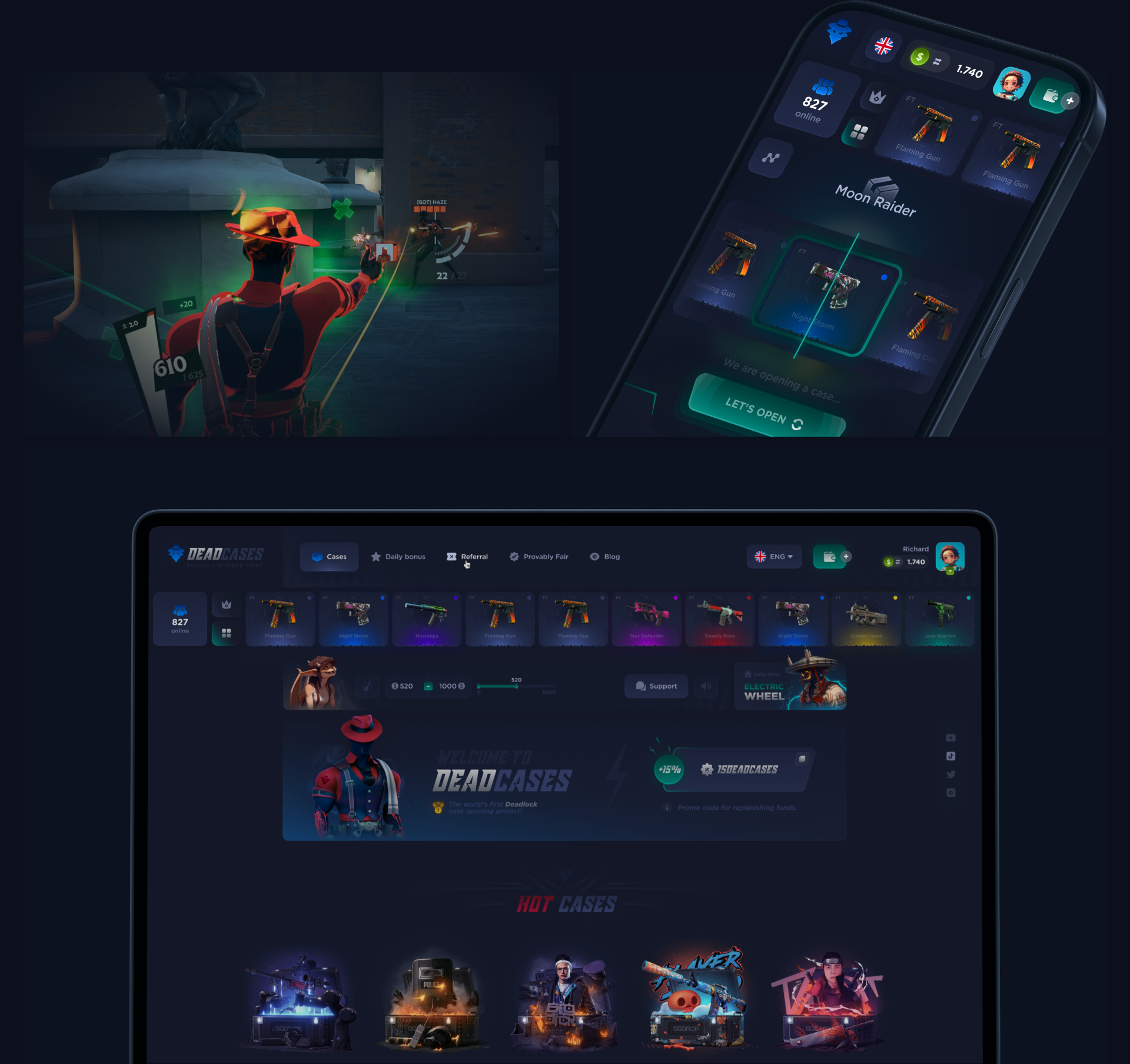 Deadcases - Casino / Case Opening — Изображение №4 — Интерфейсы на Dprofile