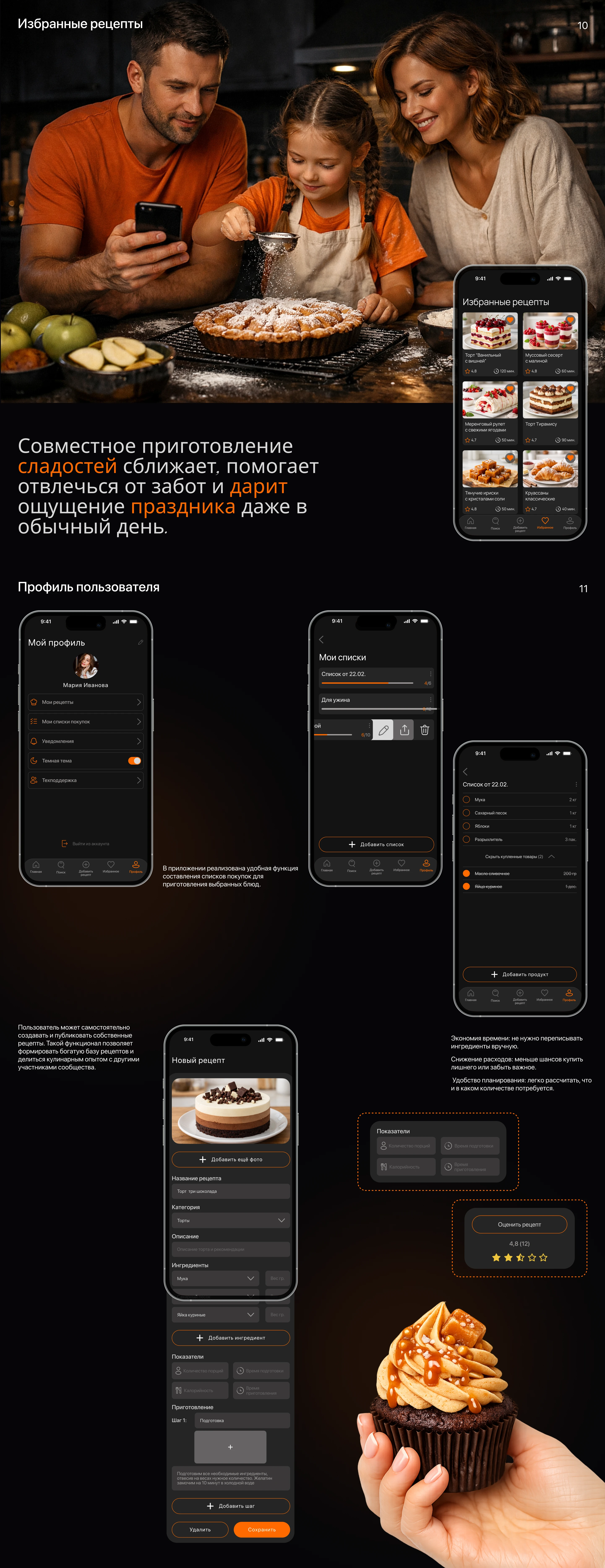 CakeTime, UX/UI Design, Mobile App — Изображение №5 — Интерфейсы на Dprofile