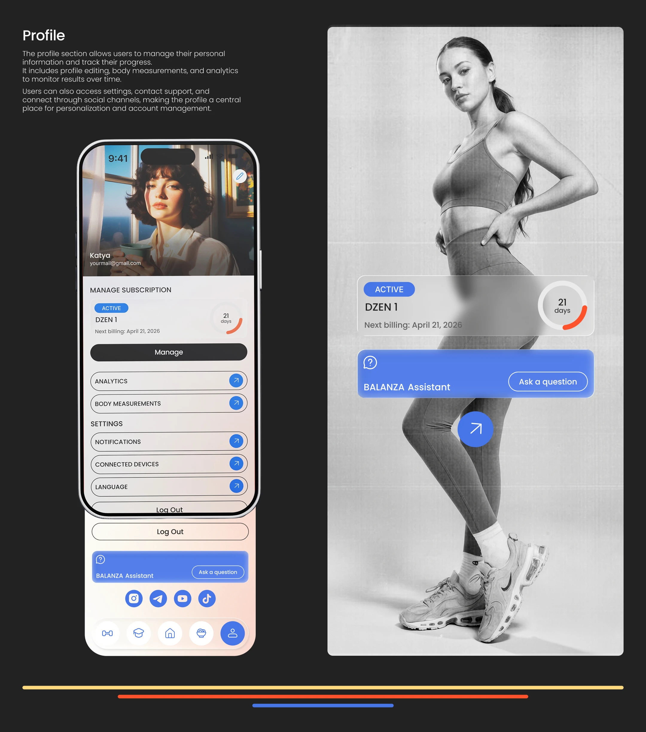 Balanza, fitness app — Изображение №16 — Интерфейсы на Dprofile