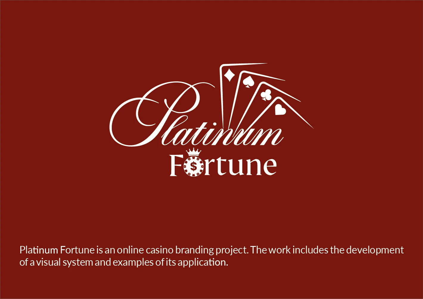 Platinum Fortune - проект казино — Изображение №1 — Брендинг, Графика на Dprofile