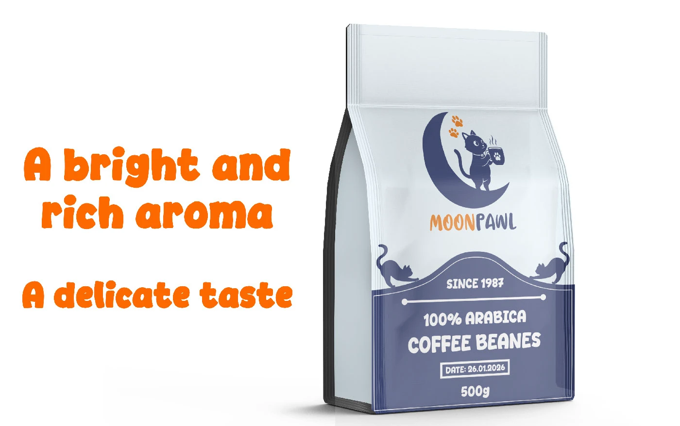 Moonpawl Cafe | Бренд-идентичность кафе с тематикой кошек — Изображение №12 — Брендинг, Графика на Dprofile