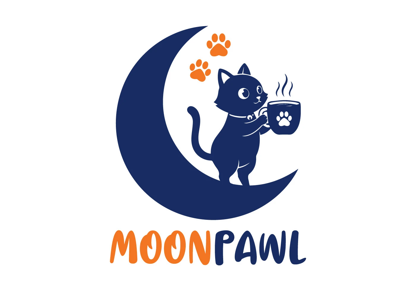Moonpawl Cafe | Бренд-идентичность кафе с тематикой кошек — Изображение №1 — Брендинг, Графика на Dprofile