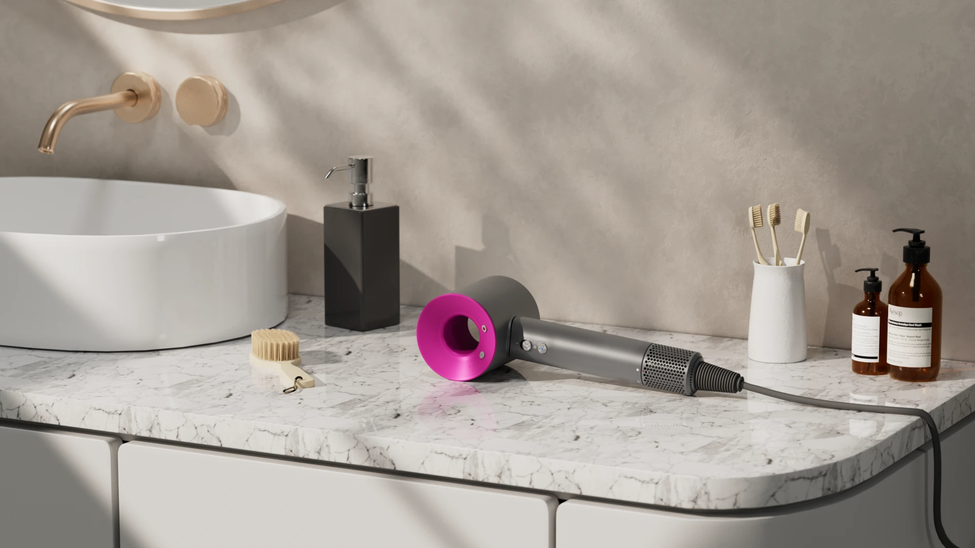 Dyson | Фен | CGI Visualization — Изображение №2 — 3D, Анимация на Dprofile