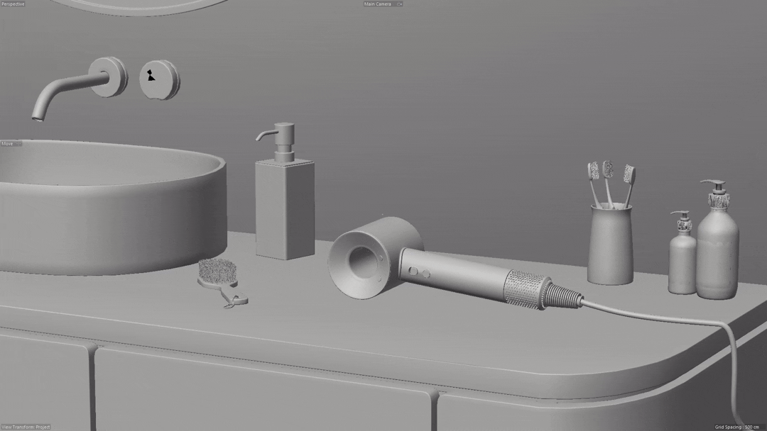 Dyson | Фен | CGI Visualization — Изображение №7 — 3D, Анимация на Dprofile