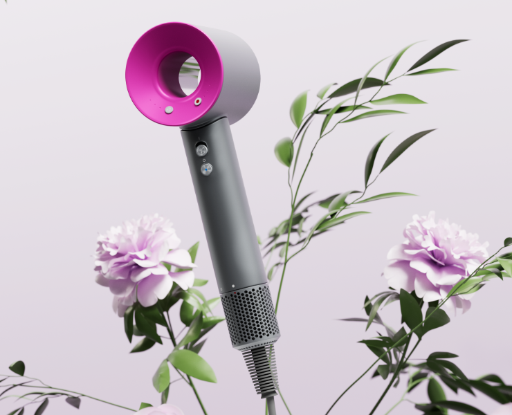Dyson | Фен | CGI Visualization — 3D, Анимация на Dprofile
