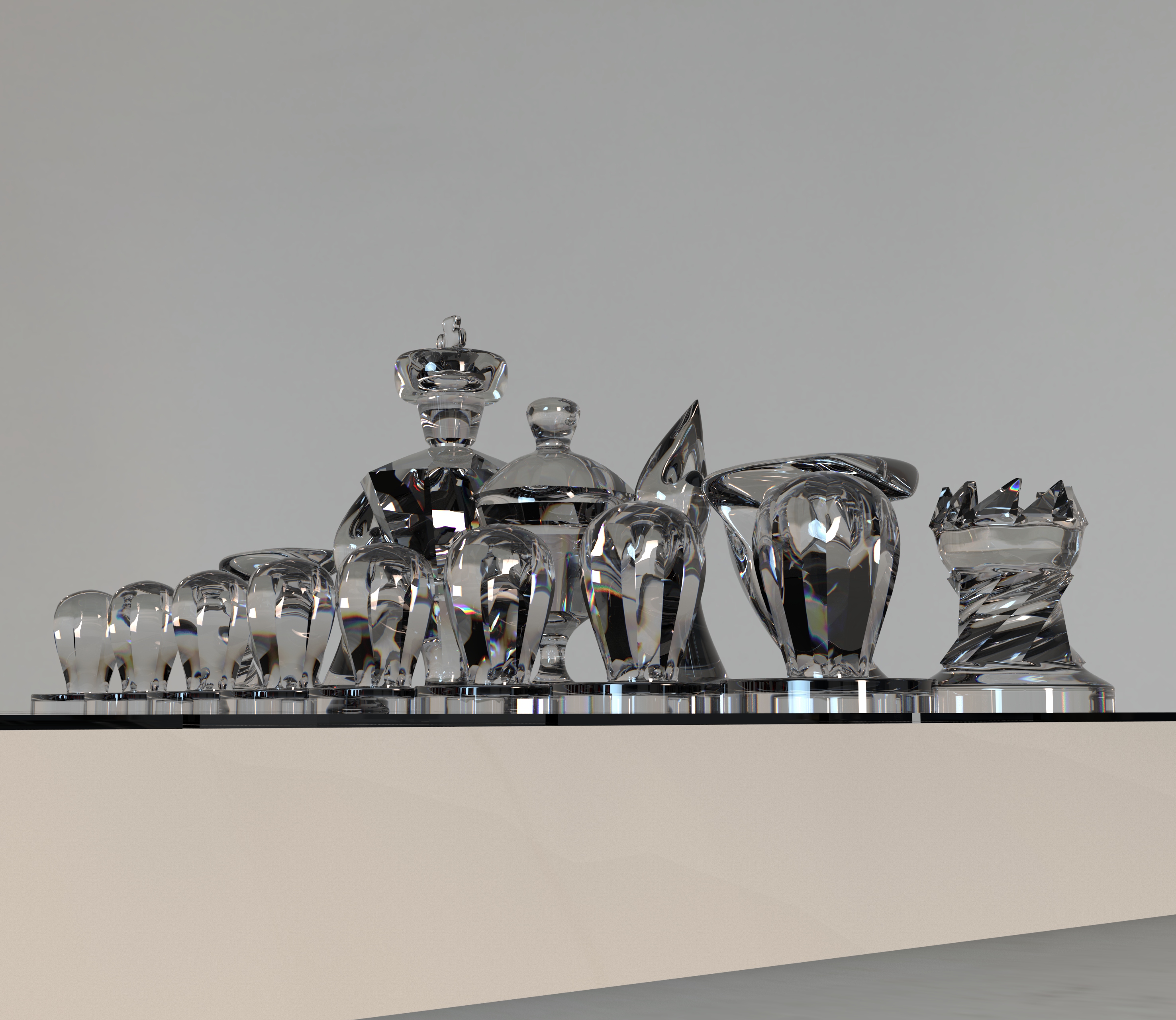 Шахматы Liquid Metal Crystal Chess — Изображение №3 — 3D, Промдизайн на Dprofile