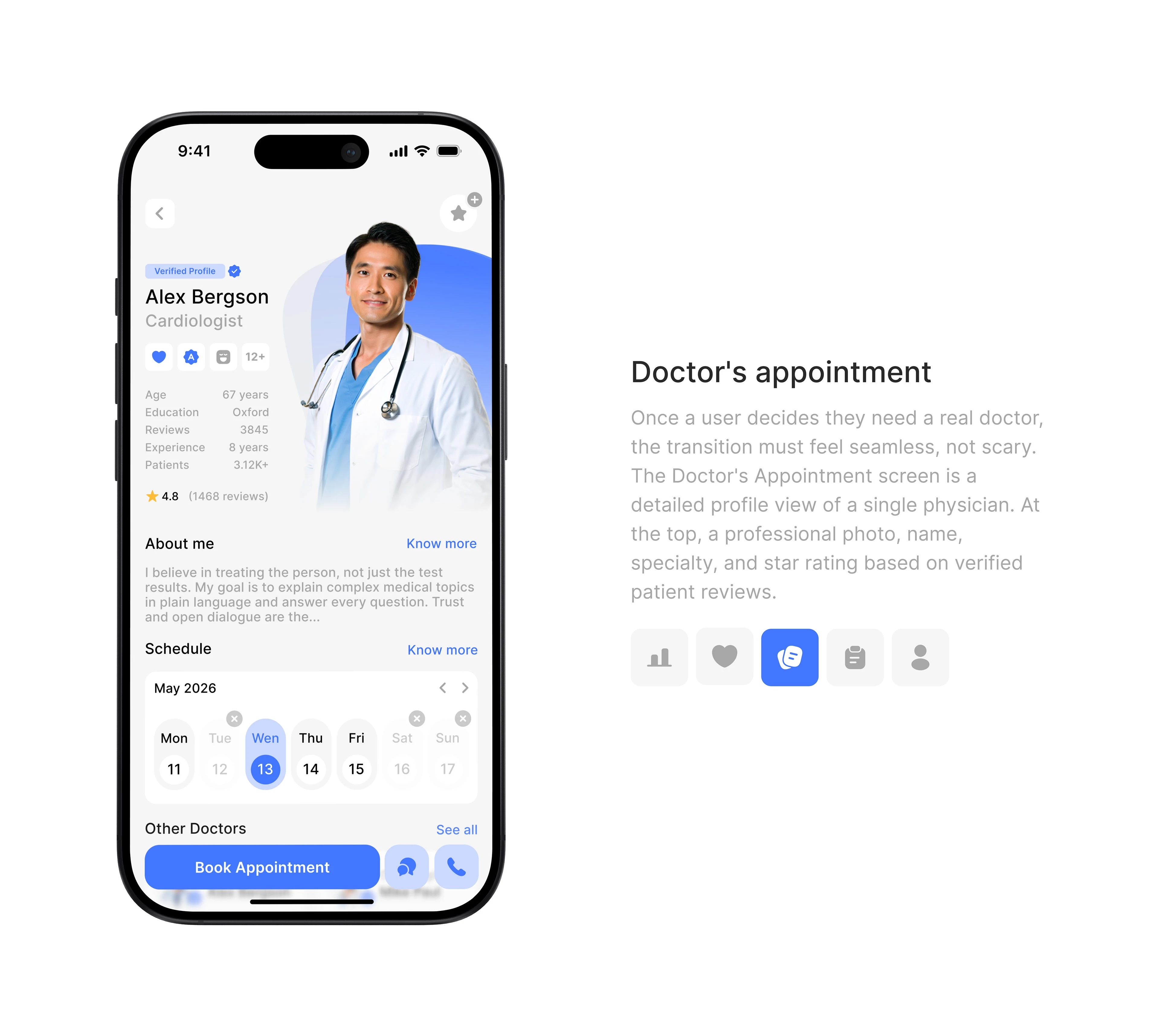 Halo| Medical App | Mobile App | UI UX — Изображение №18 — Интерфейсы на Dprofile