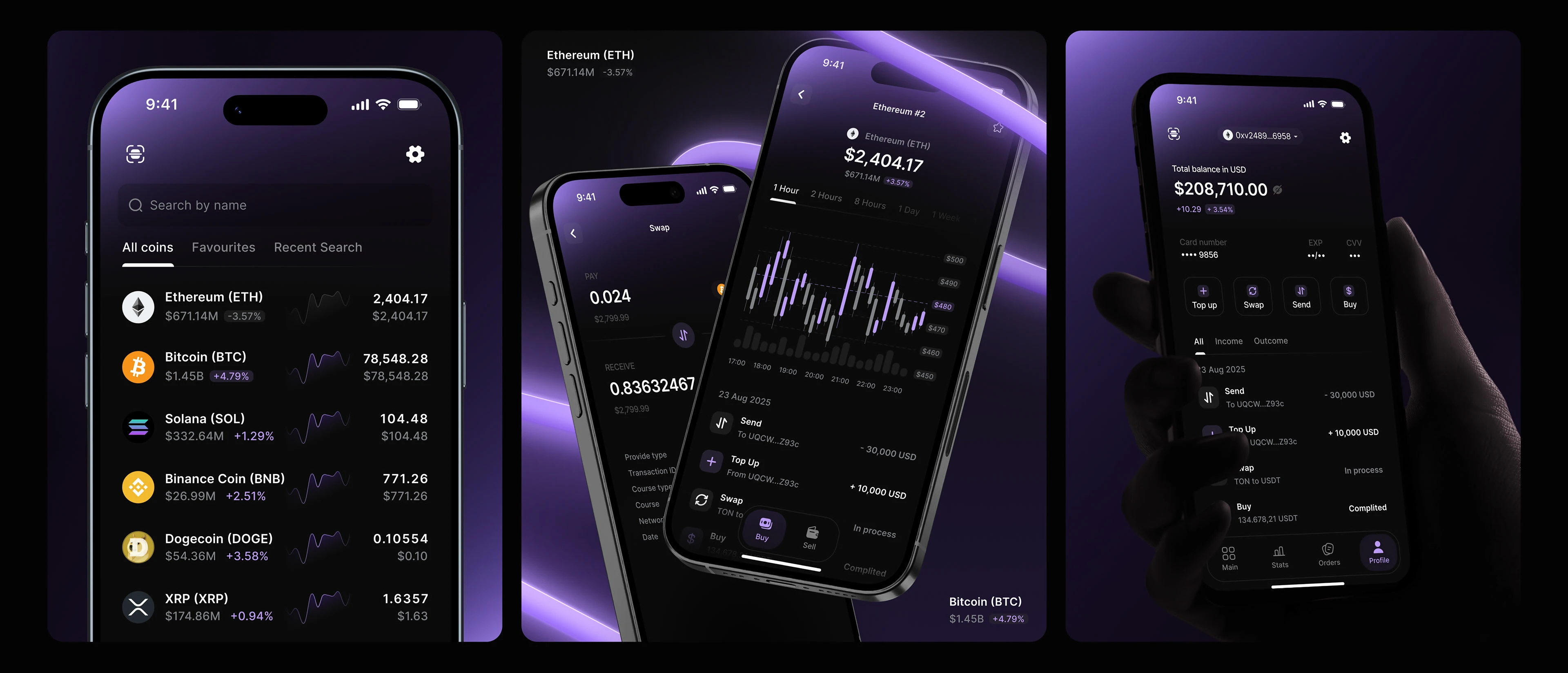 Nexiter | Crypto, Blockchain | Mobile App | UI UX — Изображение №5 — Интерфейсы на Dprofile