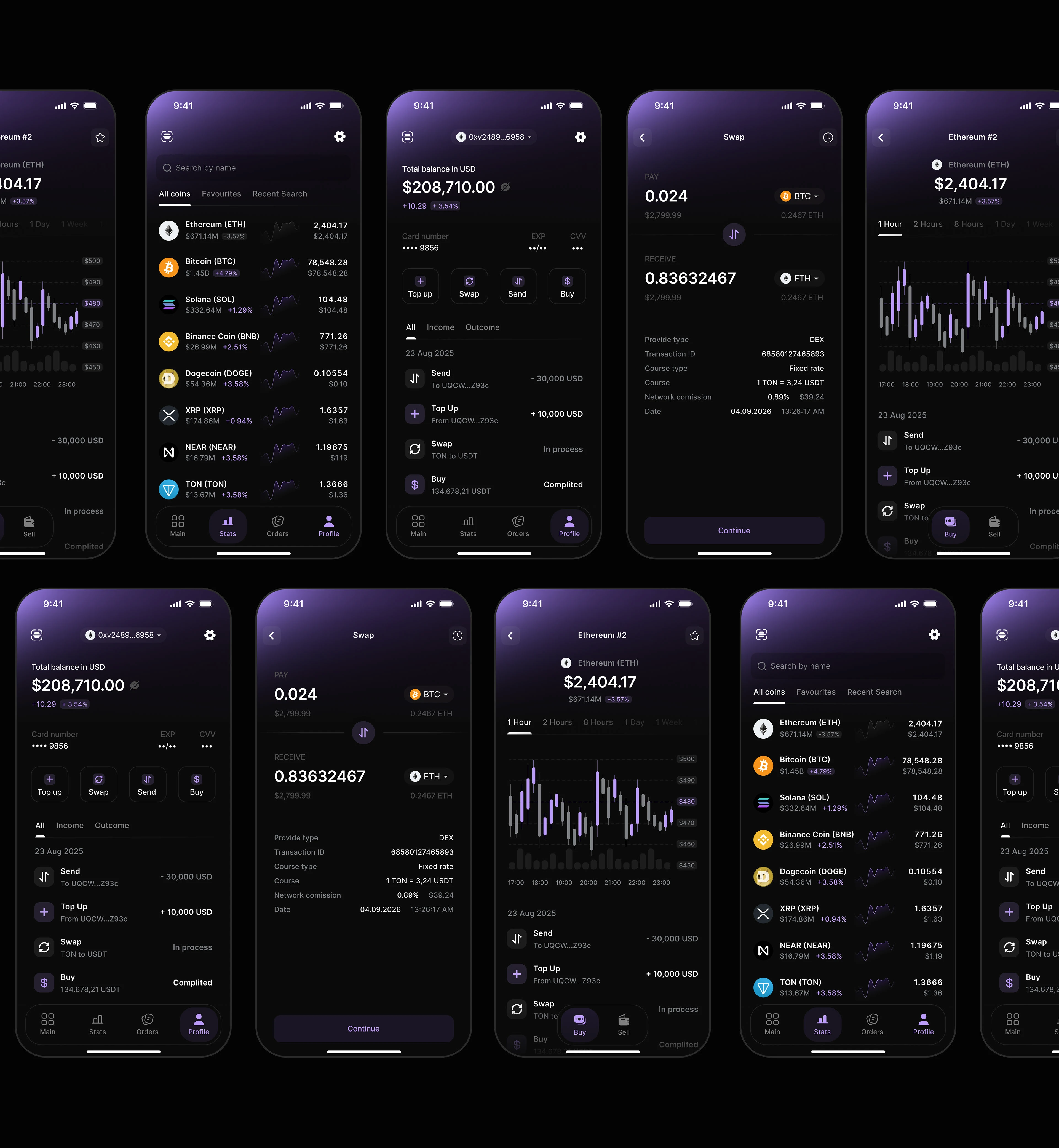 Nexiter | Crypto, Blockchain | Mobile App | UI UX — Изображение №13 — Интерфейсы на Dprofile