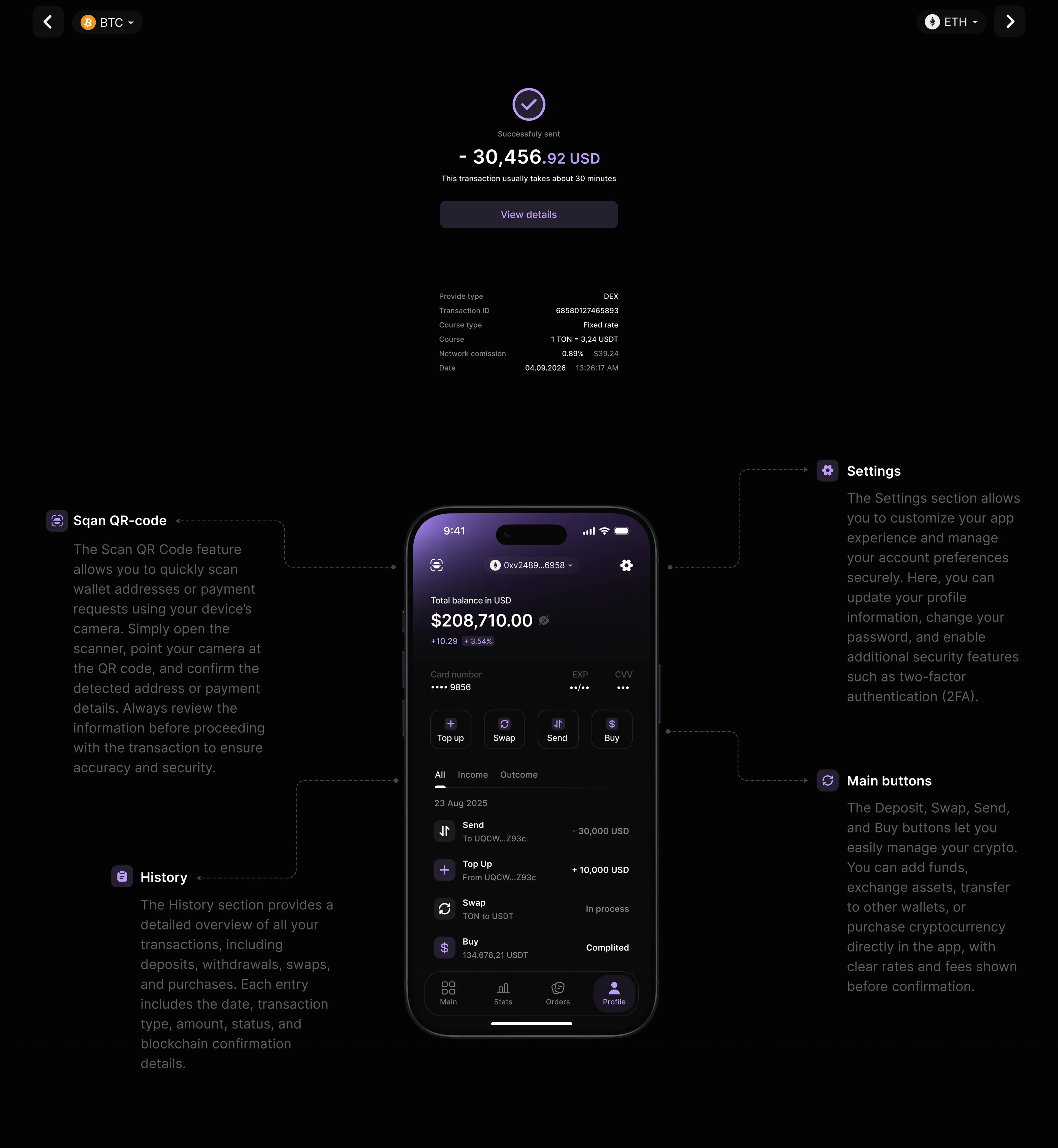Nexiter | Crypto, Blockchain | Mobile App | UI UX — Изображение №11 — Интерфейсы на Dprofile