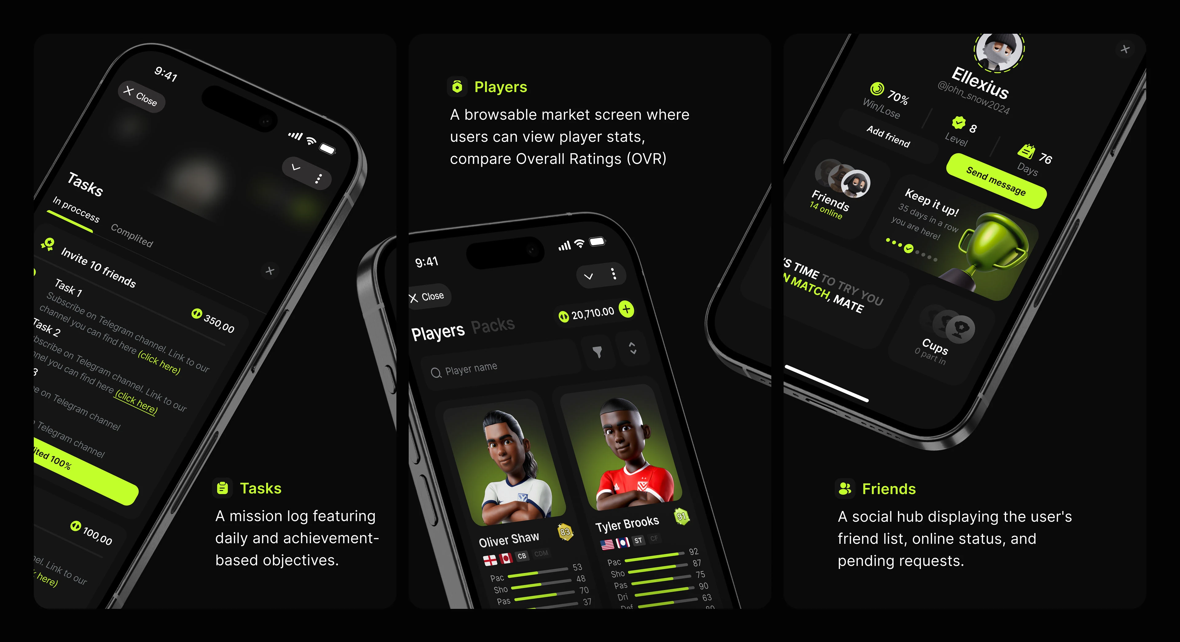 NBK | Football Game | Mobile App | UI UX — Изображение №9 — Интерфейсы на Dprofile