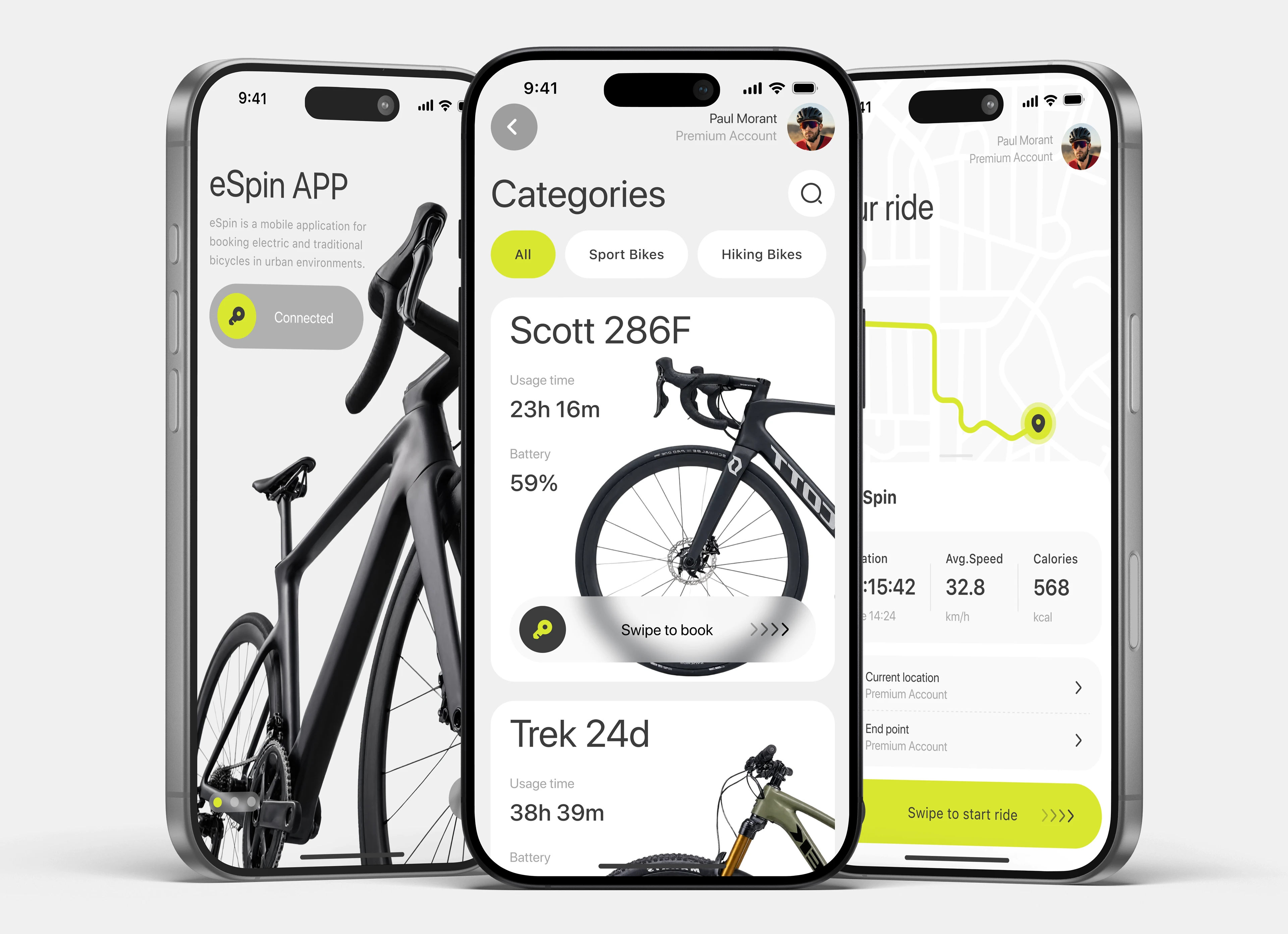 eSpin • Sport App • Mobile App • UI UX — Изображение №9 — Интерфейсы на Dprofile